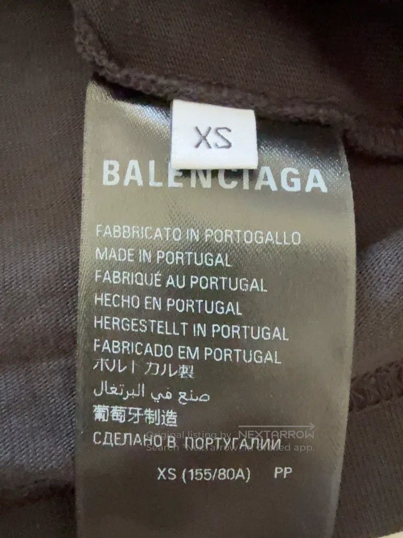 Balenciaga Balenciaga Letter printed T-shirt with round neck and shor Size US XS / EU 42 / 0 - 5 Thumbnail