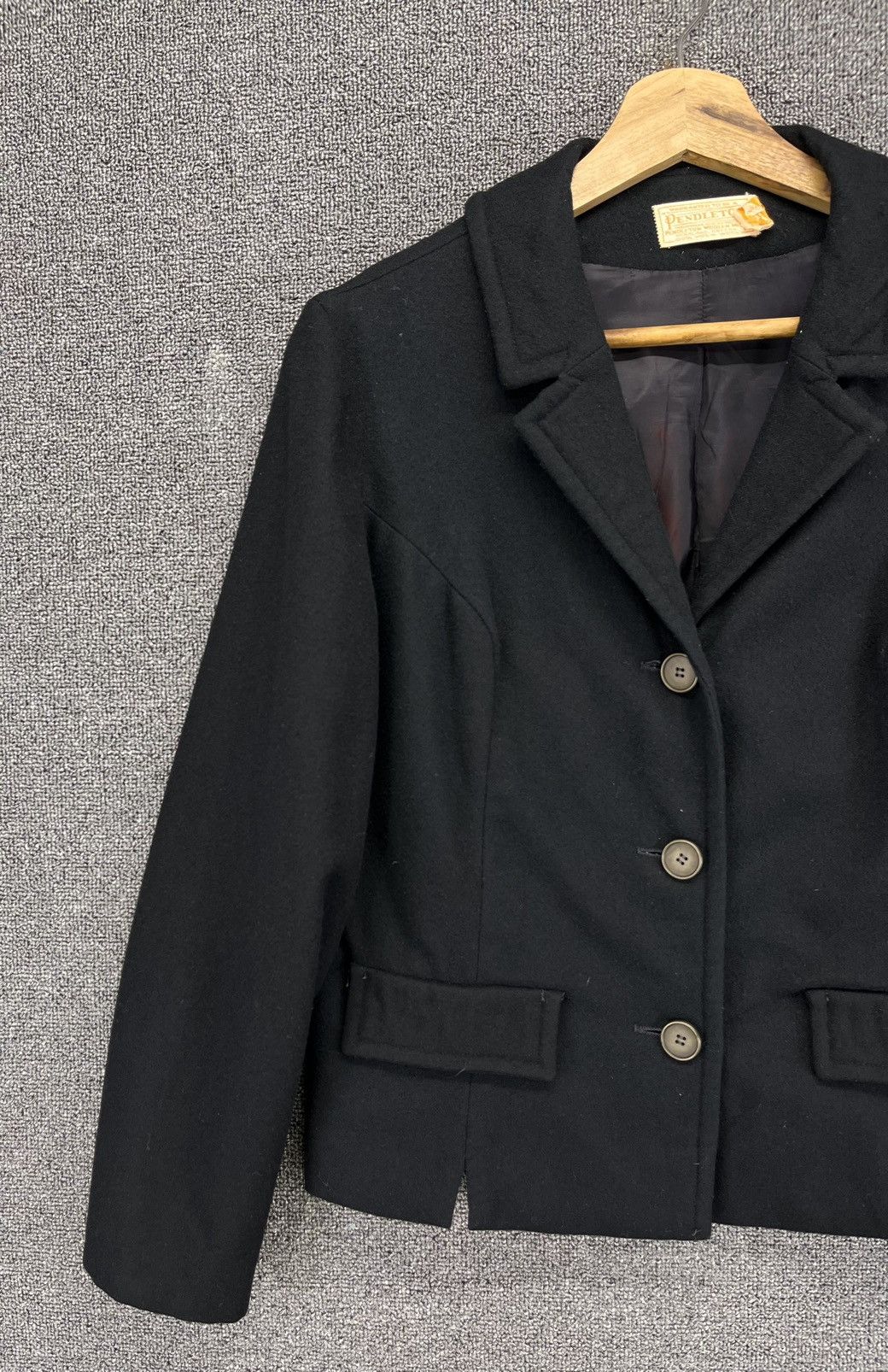 Pendleton Vintage Pendleton Black Rare Wool Coat Jacket Size XL / US 12-14 / IT 48-50 - 2 Thumbnail