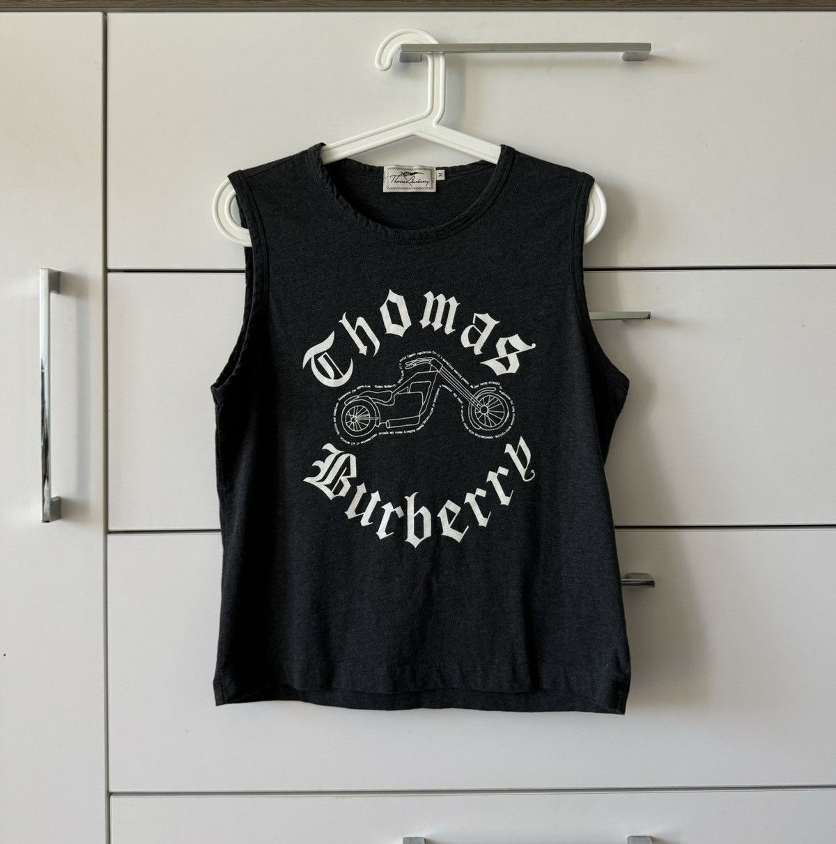 Burberry Thomas Burberry Motorbike Logo Sleeveless Shirt Size M / US 6-8 / IT 42-44 - 1 Thumbnail