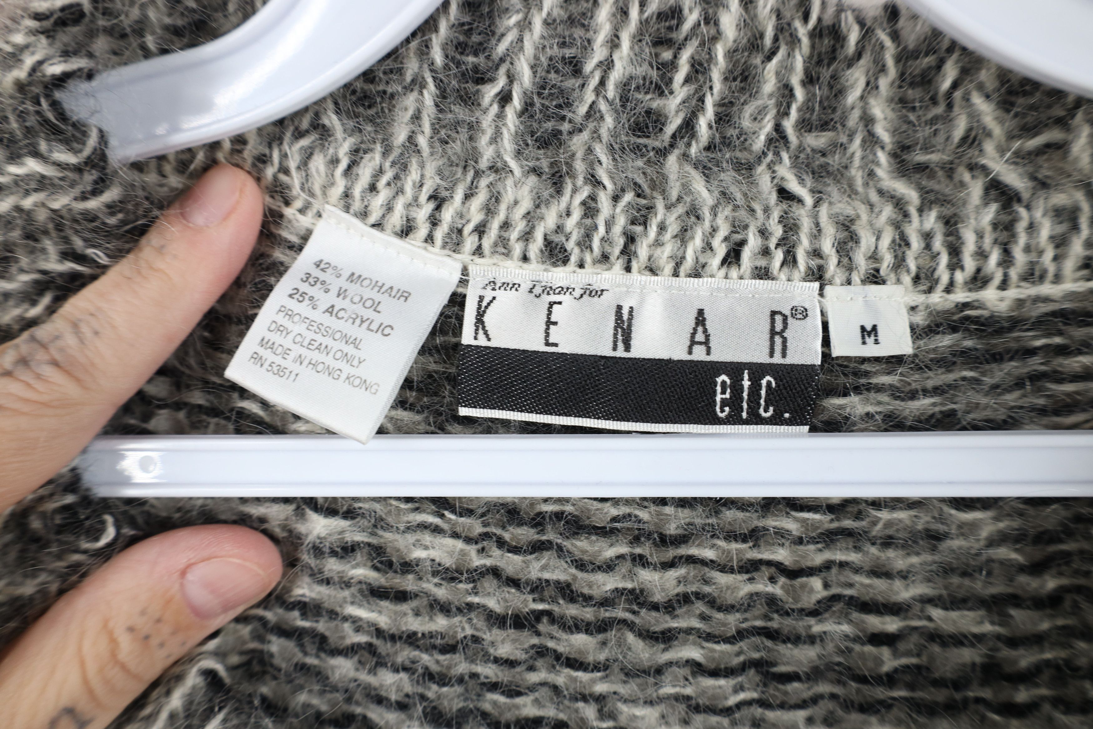 Vintage Vintage 90s Streetwear Mohair Wool Blend Knit Sweater Gray Size M / US 6-8 / IT 42-44 - 4 Thumbnail