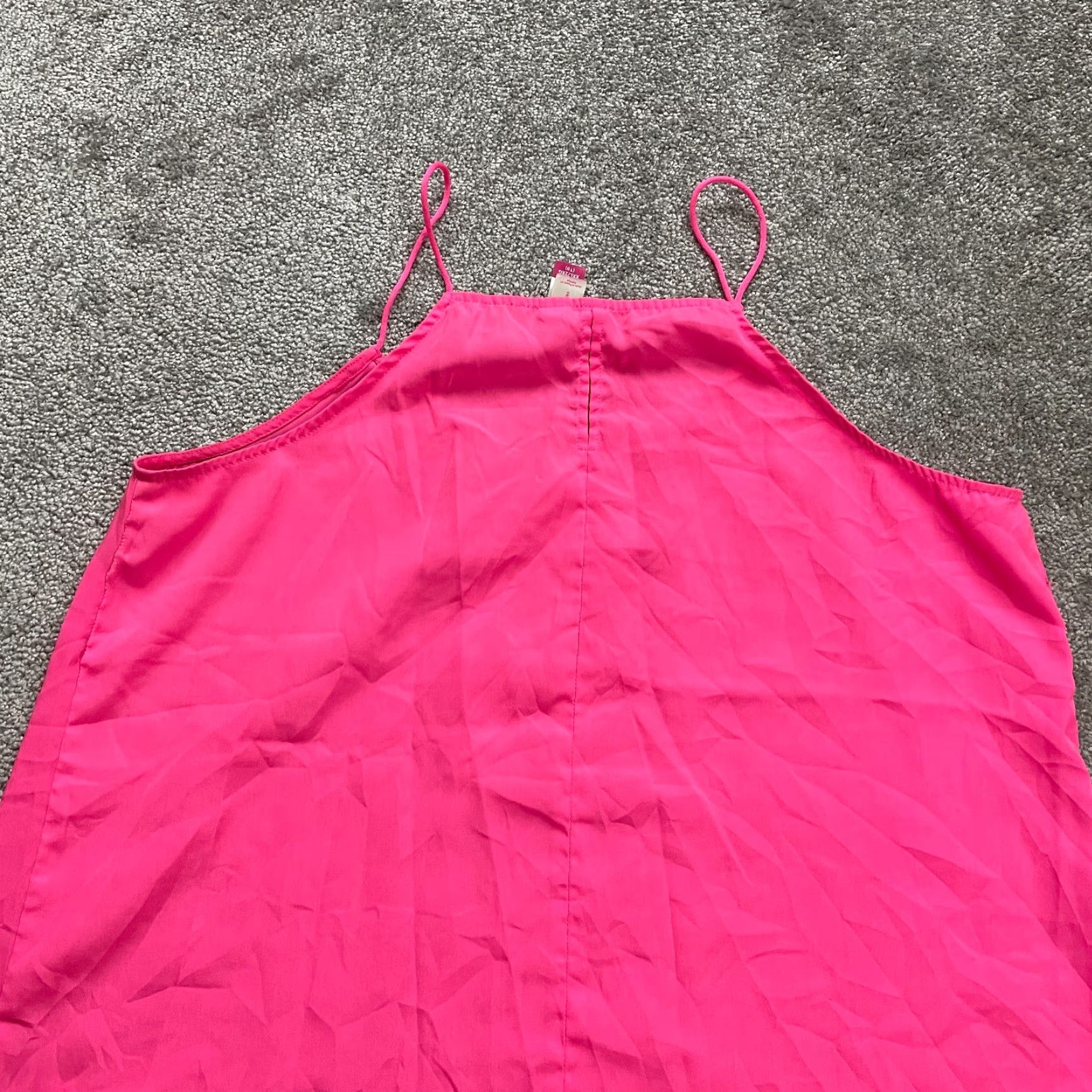 Vintage No Boundaries Camisole Tank Top Womens 2XL Pink Spaghetti V-Neck Sleeveless Casual Relaxed Modern Size XXL / US 16-18 / IT 52-54 - 3 Thumbnail