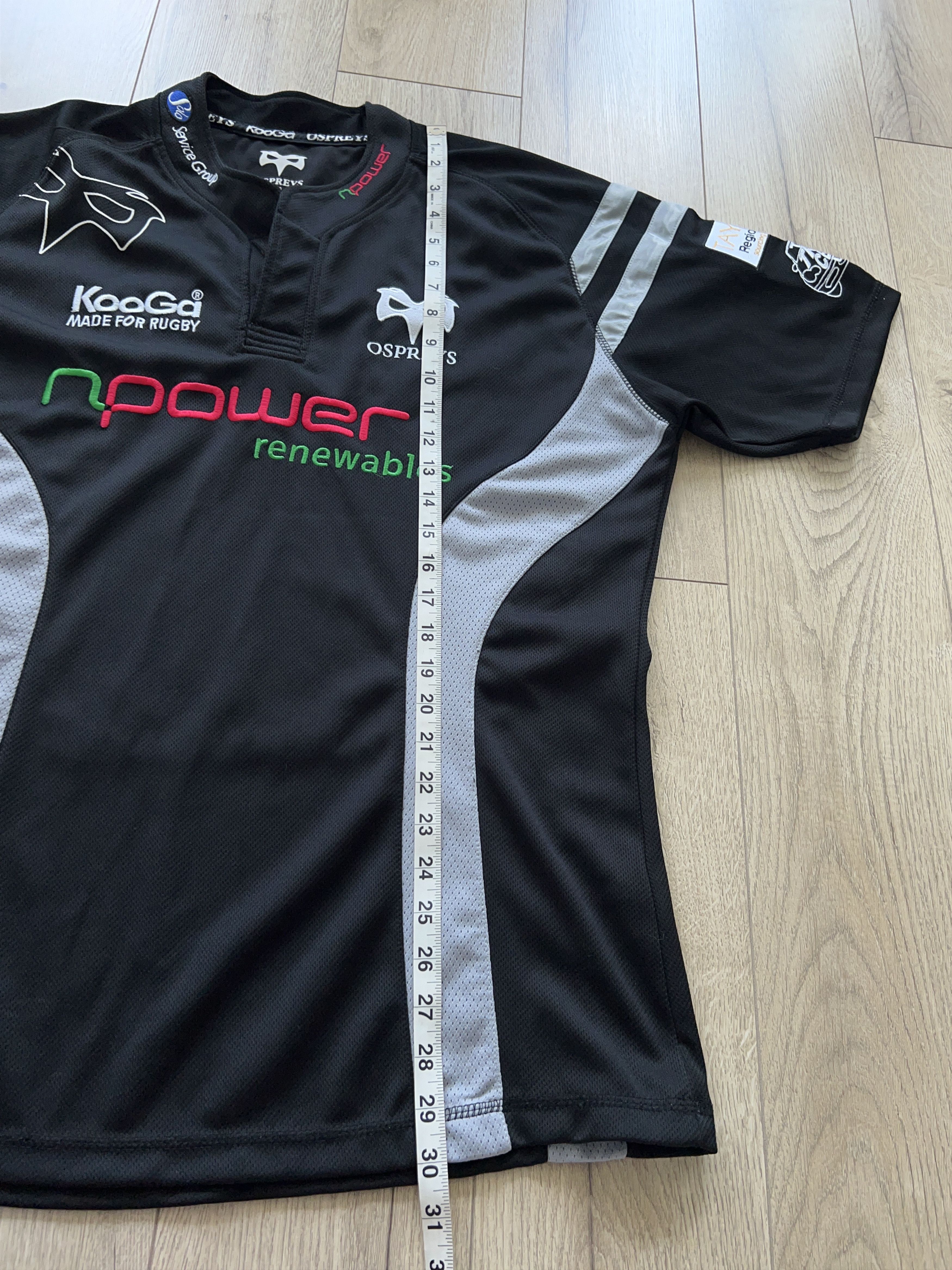 Other Mens KOOGA Neath–Swansea Ospreys Rugby Shirt Jersey Black Size US L / EU 52-54 / 3 - 5 Thumbnail
