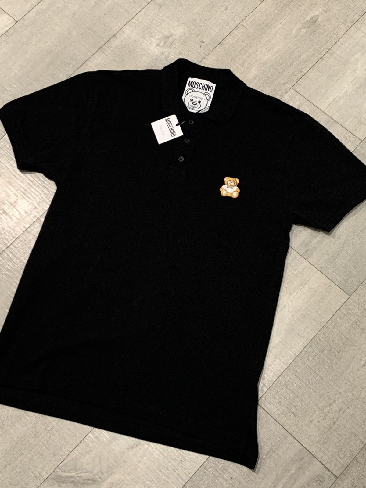 Moschino RARE* New Moschino Couture Teddy Bear Embroidered Polo Shirt Size US M / EU 48-50 / 2 - 1 Thumbnail