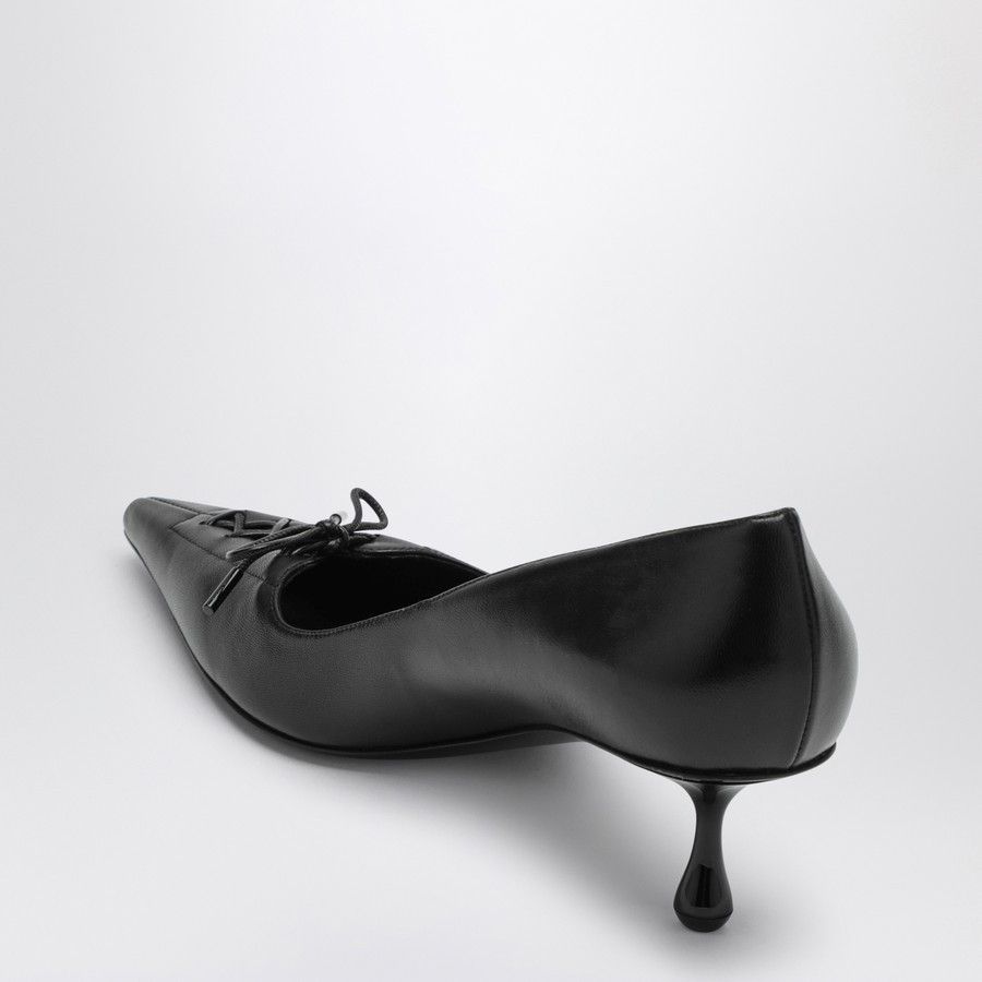 Jimmy Choo o1d2blof0824 Leather Décolleté in Black Size US 8.5 / IT 38.5 - 4 Thumbnail