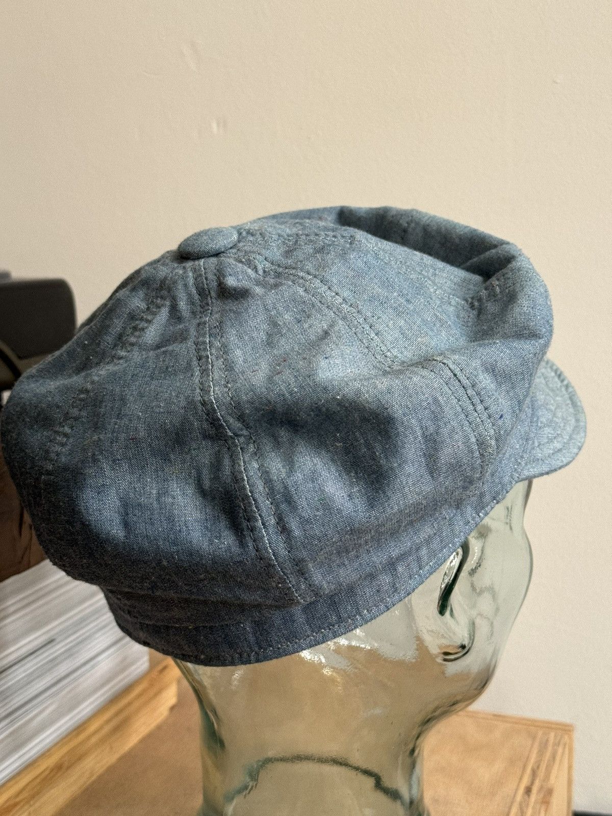 Stussy Stussy Deluxe USA Union Made Chambray Engineer Hat Size ONE SIZE - 4 Thumbnail