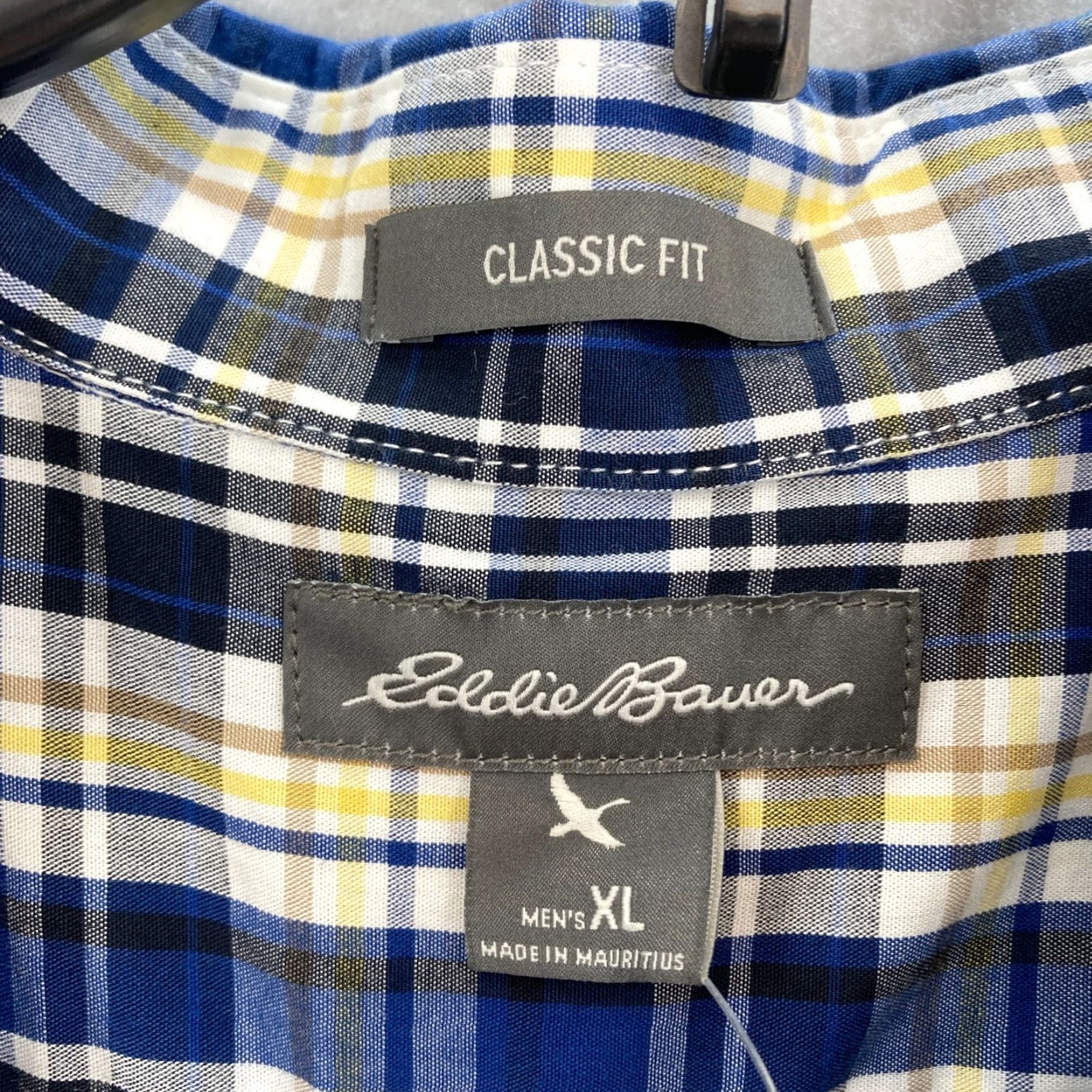 Eddie Bauer Eddie Bauer Shirt Mens XL Button-Down Long Sleeve Shirt Blue Plaid Outdoor Camp Size US XL / EU 56 / 4 - 4 Thumbnail