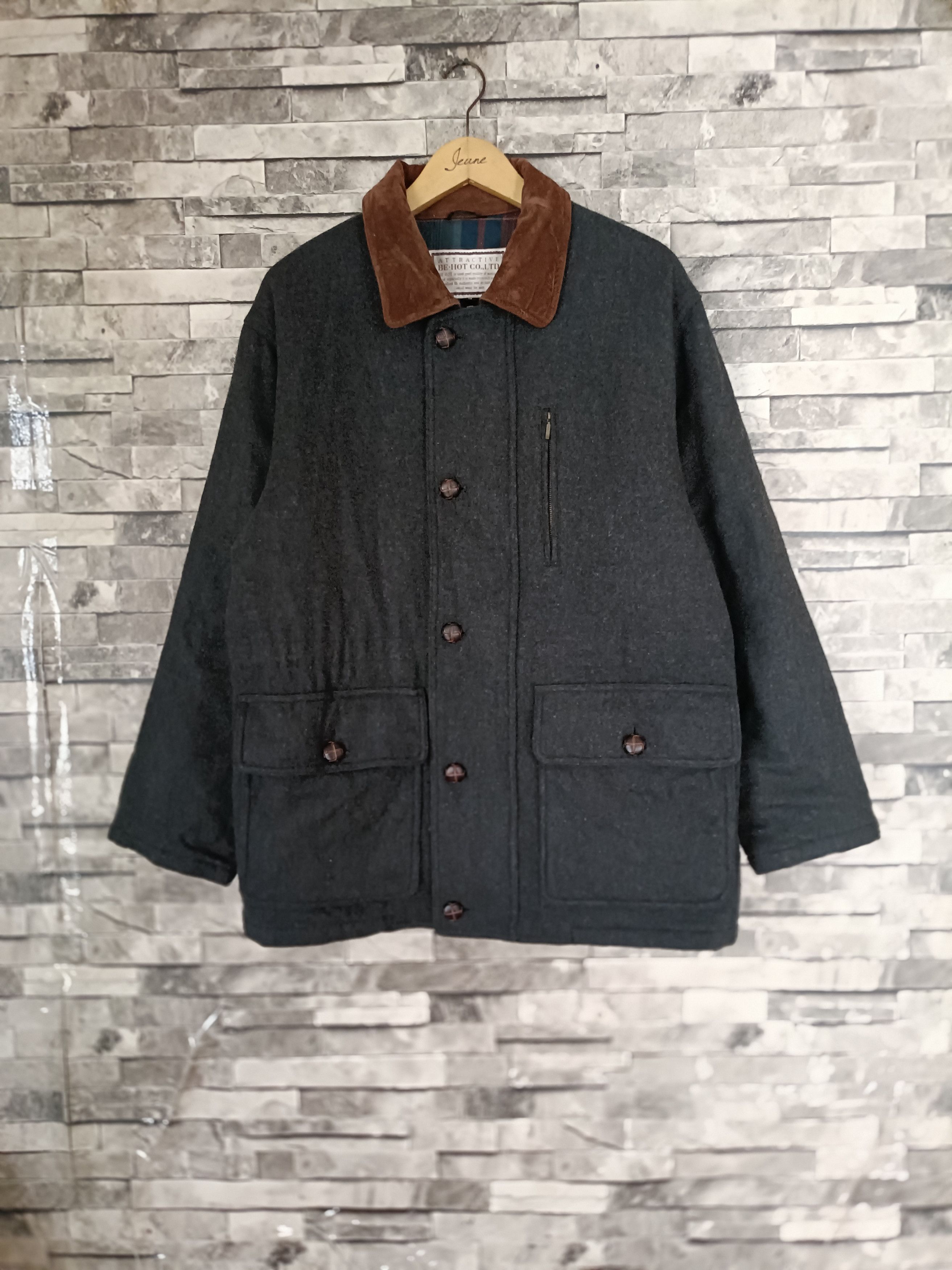Japanese Brand Be hot wool rayon chore winter jacket Size US M / EU 48-50 / 2 - 1 Thumbnail