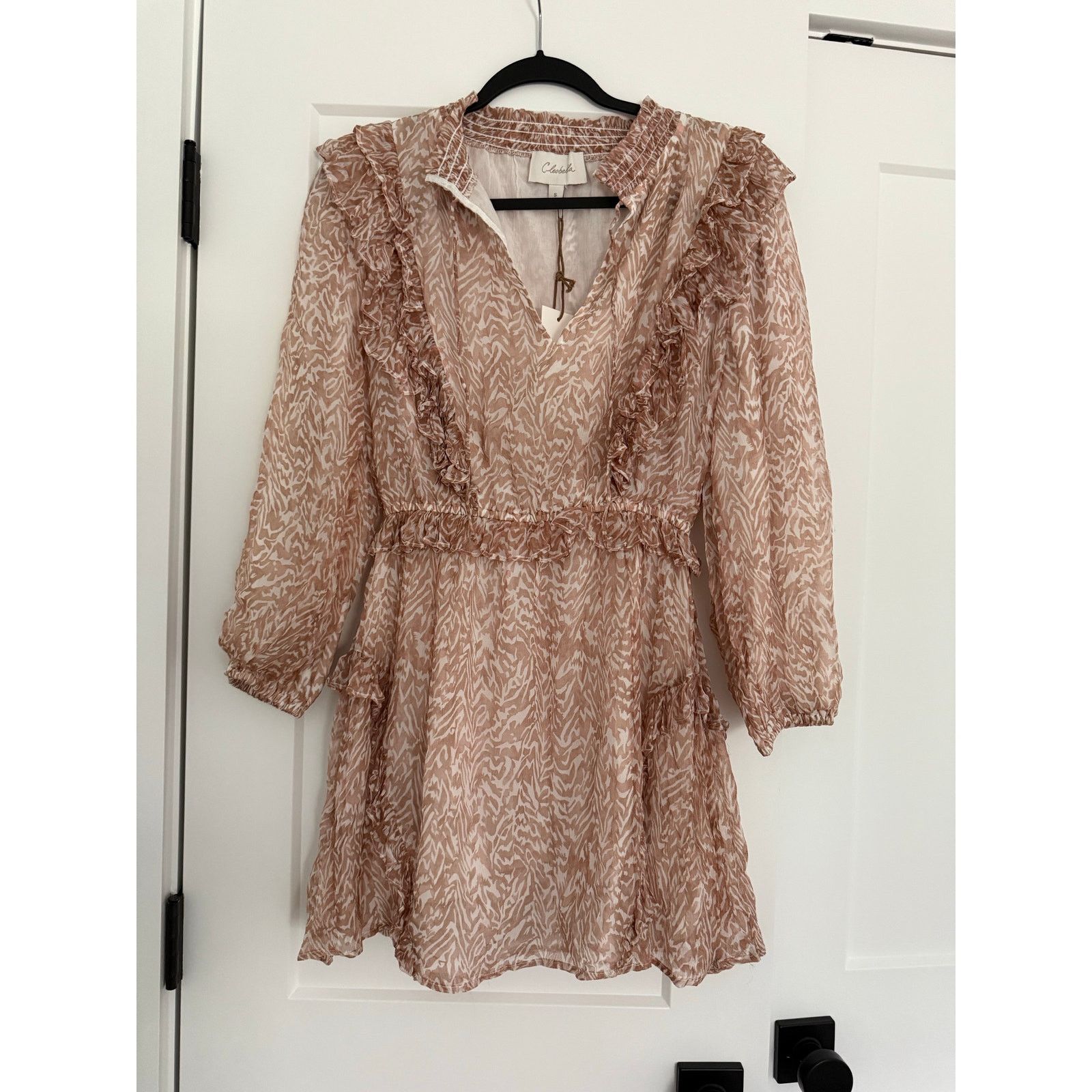 Cleobella $248 New Cleobella Zaria Mini Dress - Zebra - small Size S / US 4 / IT 40 - 2 Thumbnail