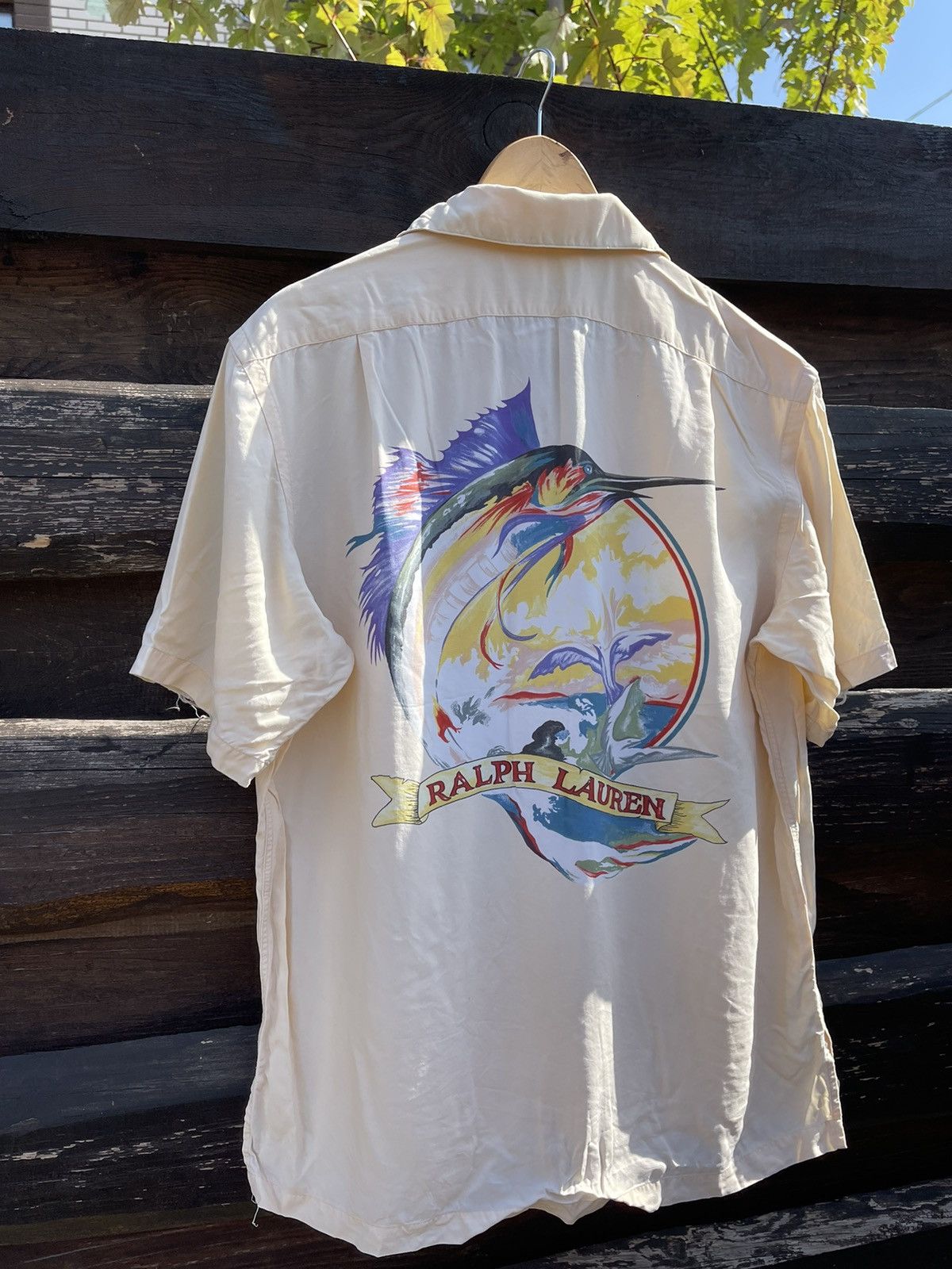 Polo Ralph Lauren 90’s Ralph Lauren Fishing vintage rayon shirt big logo Size US M / EU 48-50 / 2 - 3 Thumbnail