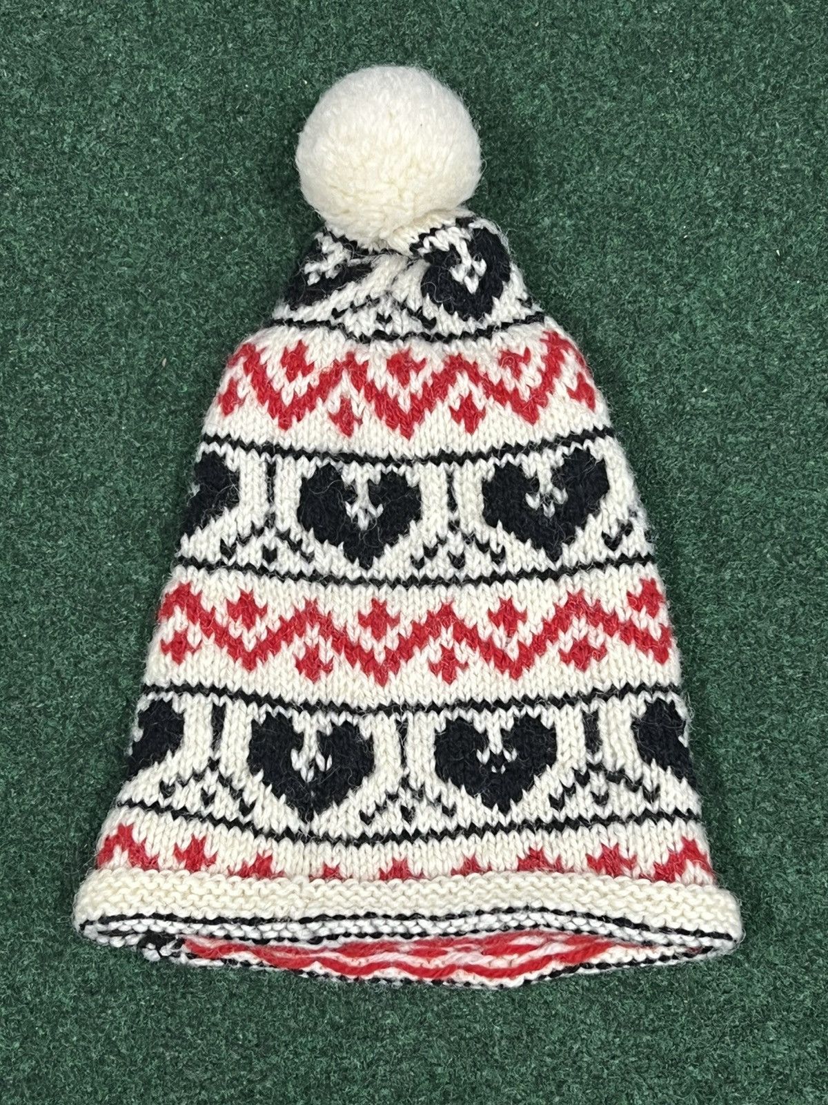 Handmade Vintage Handmade In Germany 100% Wool Beanie Size ONE SIZE - 1 Thumbnail