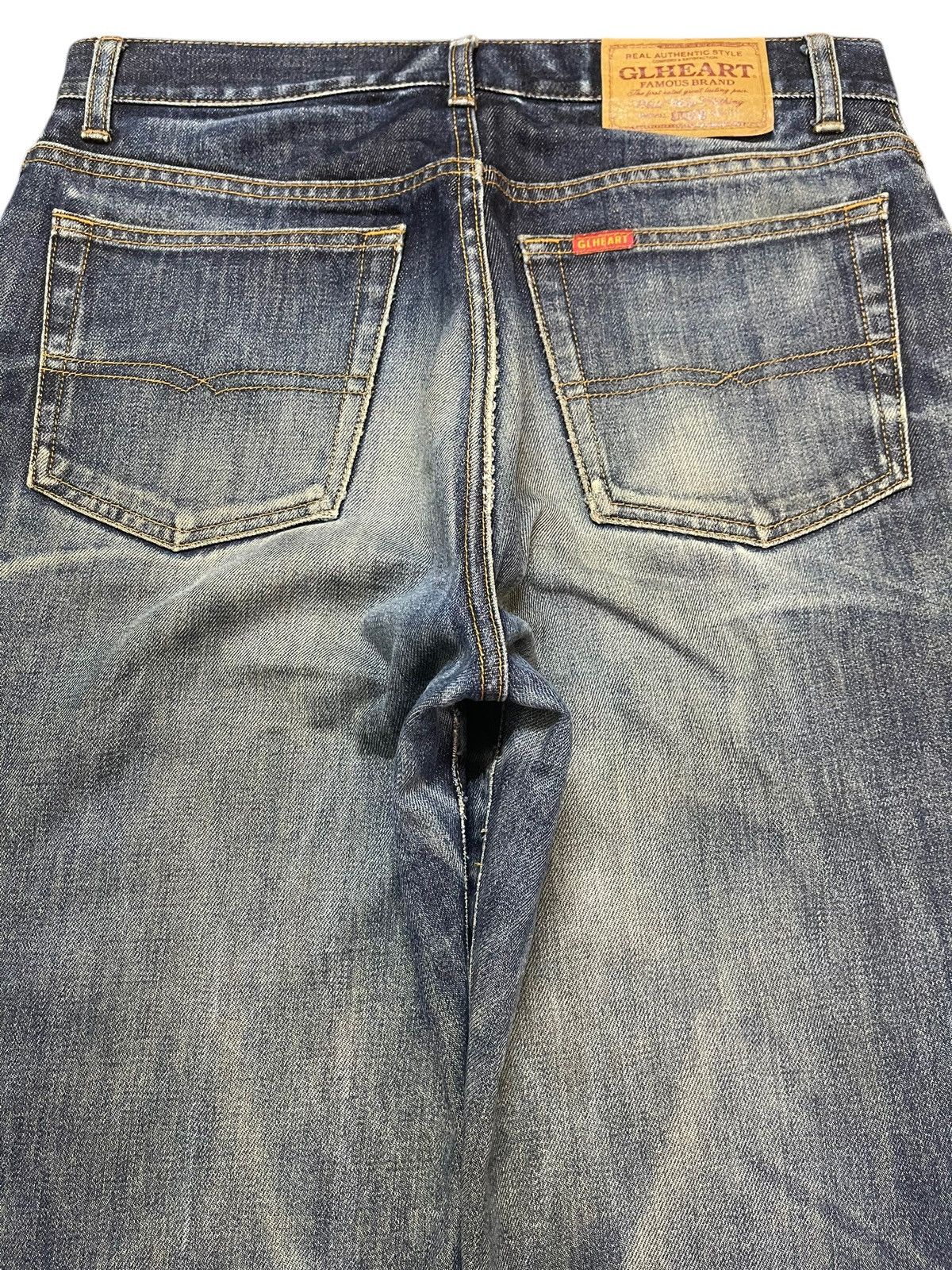 14th Addiction Vintage Japanese Brand Blue Faded Wash Style Baggy Jeans Size US 31 - 5 Thumbnail