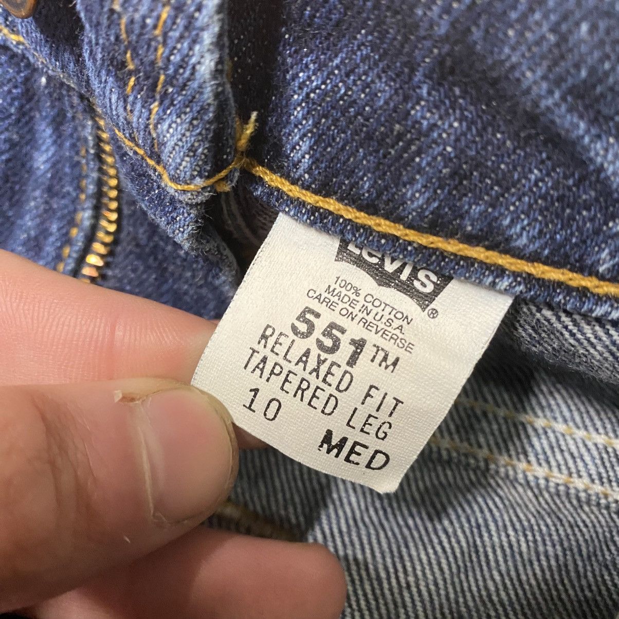Levi's × Vintage Vintage Levi’s 551 Relax Fit Denim Jeans USA 90s Size US 29 - 3 Thumbnail