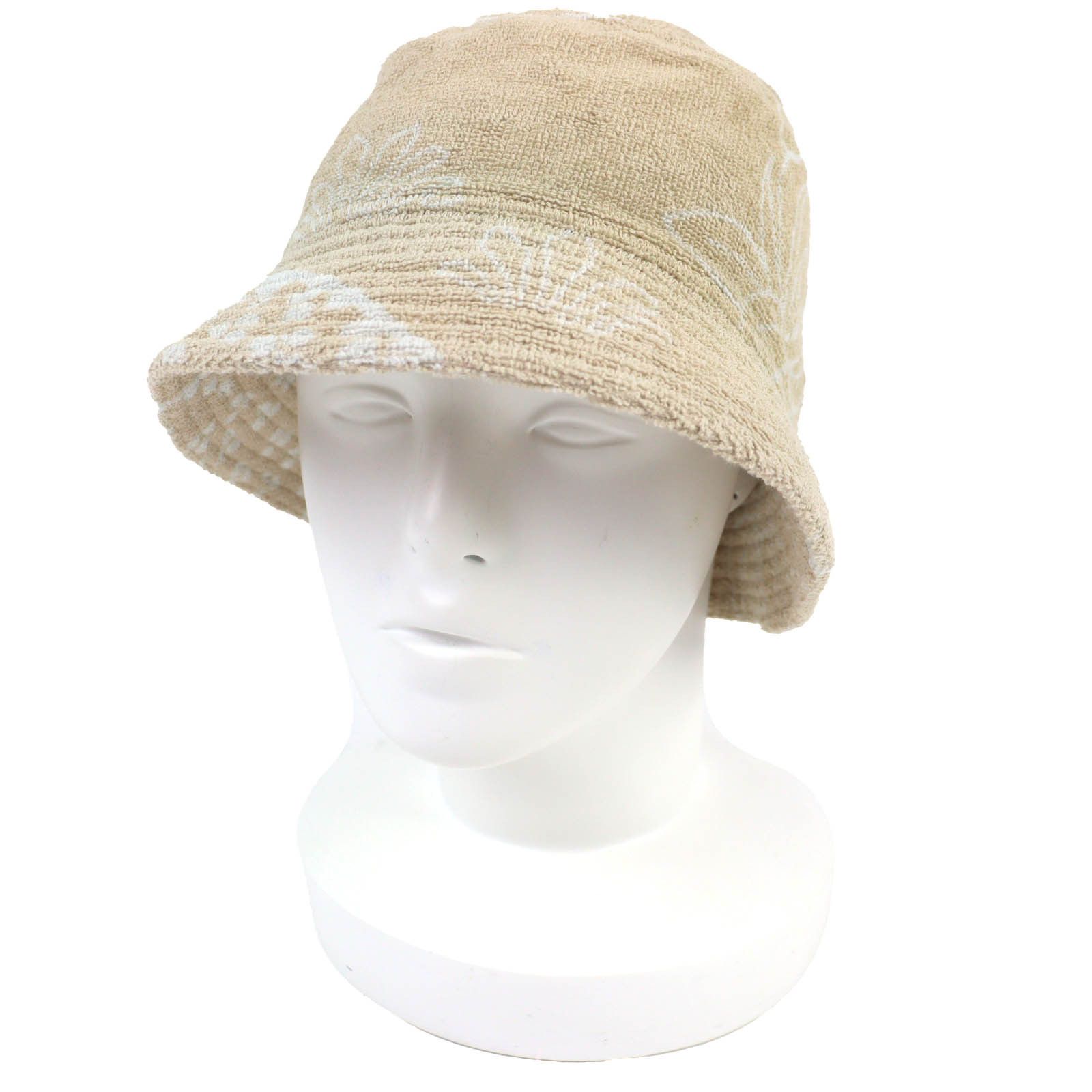 Hermes Hermès Gene Cotton Terry Hat 58 Textile Hats DUTY FREE for USA