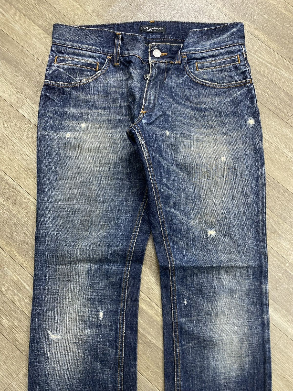 Dolce & Gabbana Vintage Dolce & Gabbana Distressed Jeans Italian Designer Size US 34 / EU 50 - 2 Thumbnail