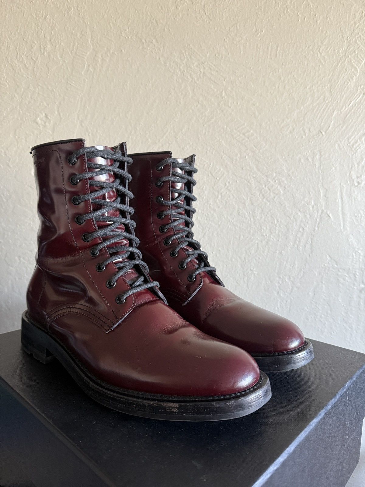 Hedi Slimane × Saint Laurent Paris Rare Saint Laurent Paris Military Boots Ranger Hedi Slimane Size US 10 / EU 43 - 3 Thumbnail