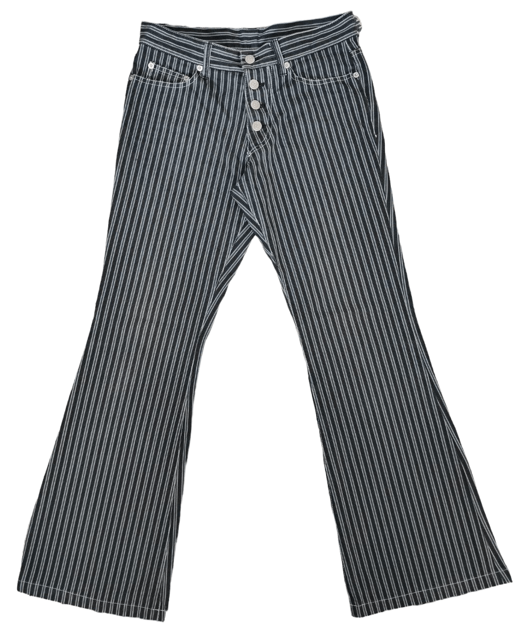 Tornado Mart Tornado Mart Stripe Flare Pant Size US 30 / EU 46 - 2 Thumbnail