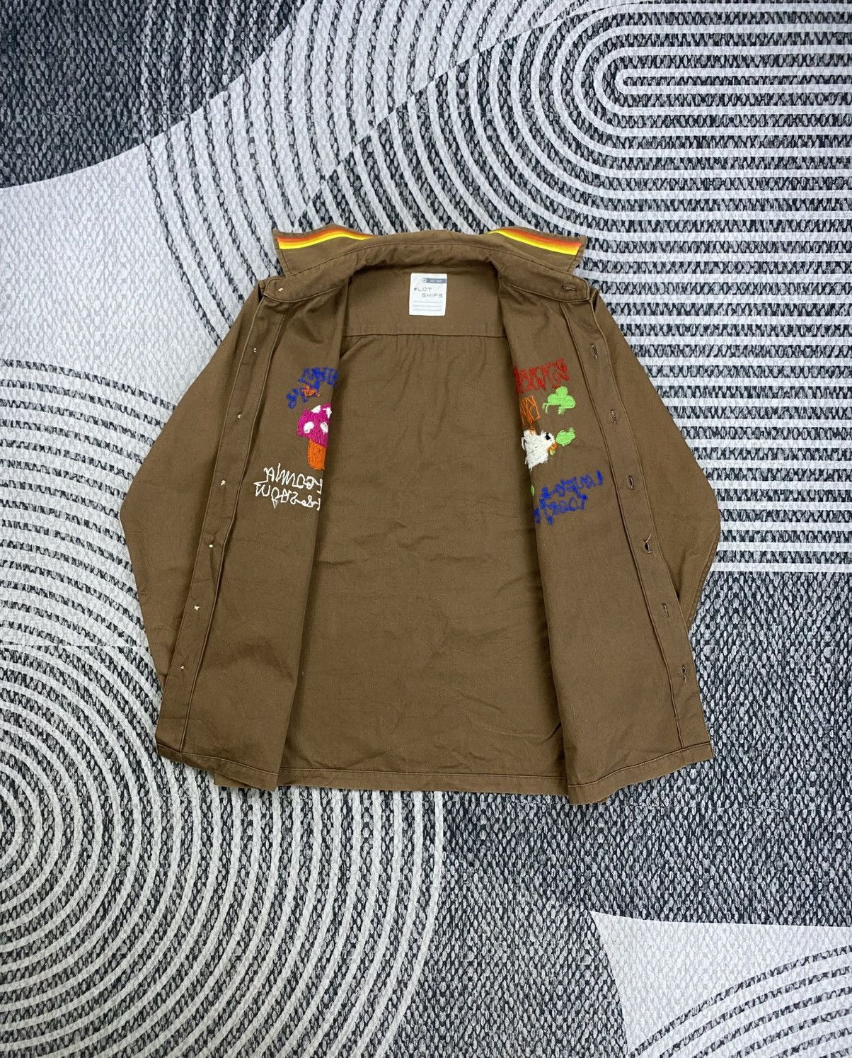 Japanese Brand Vintage Lot Ship Brown Patches Embroidered Button Up Shirt Size US S / EU 44-46 / 1 - 6 Thumbnail