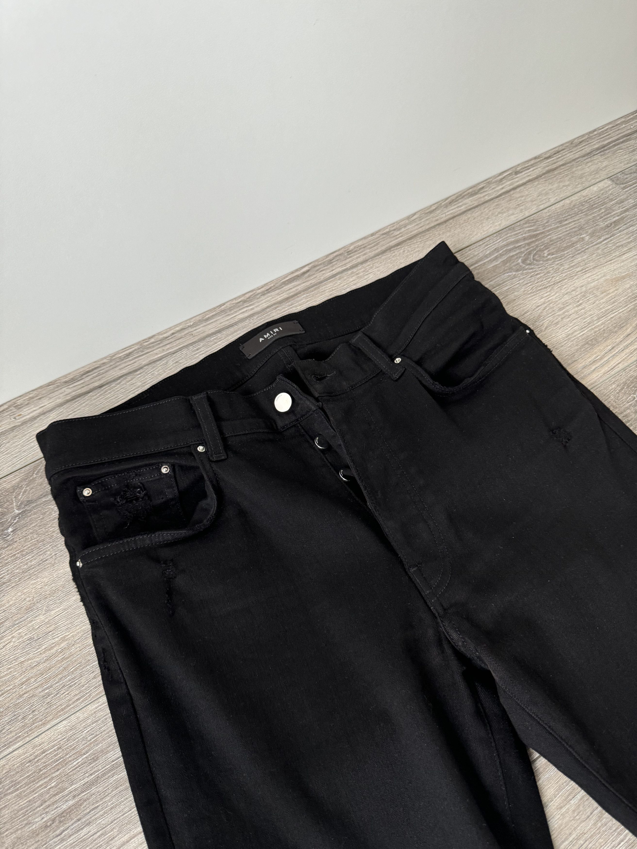 Amiri Amiri Men's Black Stack Skinny Jeans Size US 34 / EU 50 - 3 Thumbnail