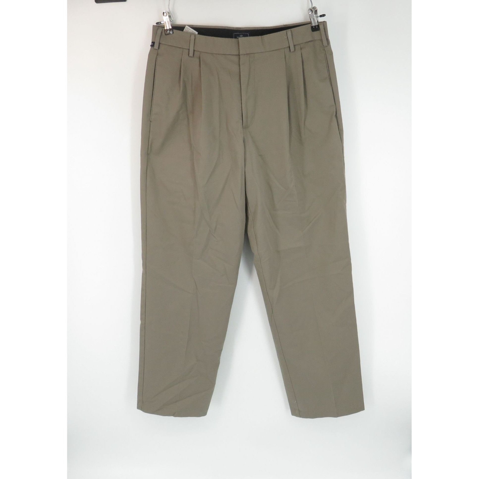 Dockers Dockers Men's Tan Pleated Relaxed Fit Pants 34x34 Size US 34 / EU 50 - 1 Thumbnail