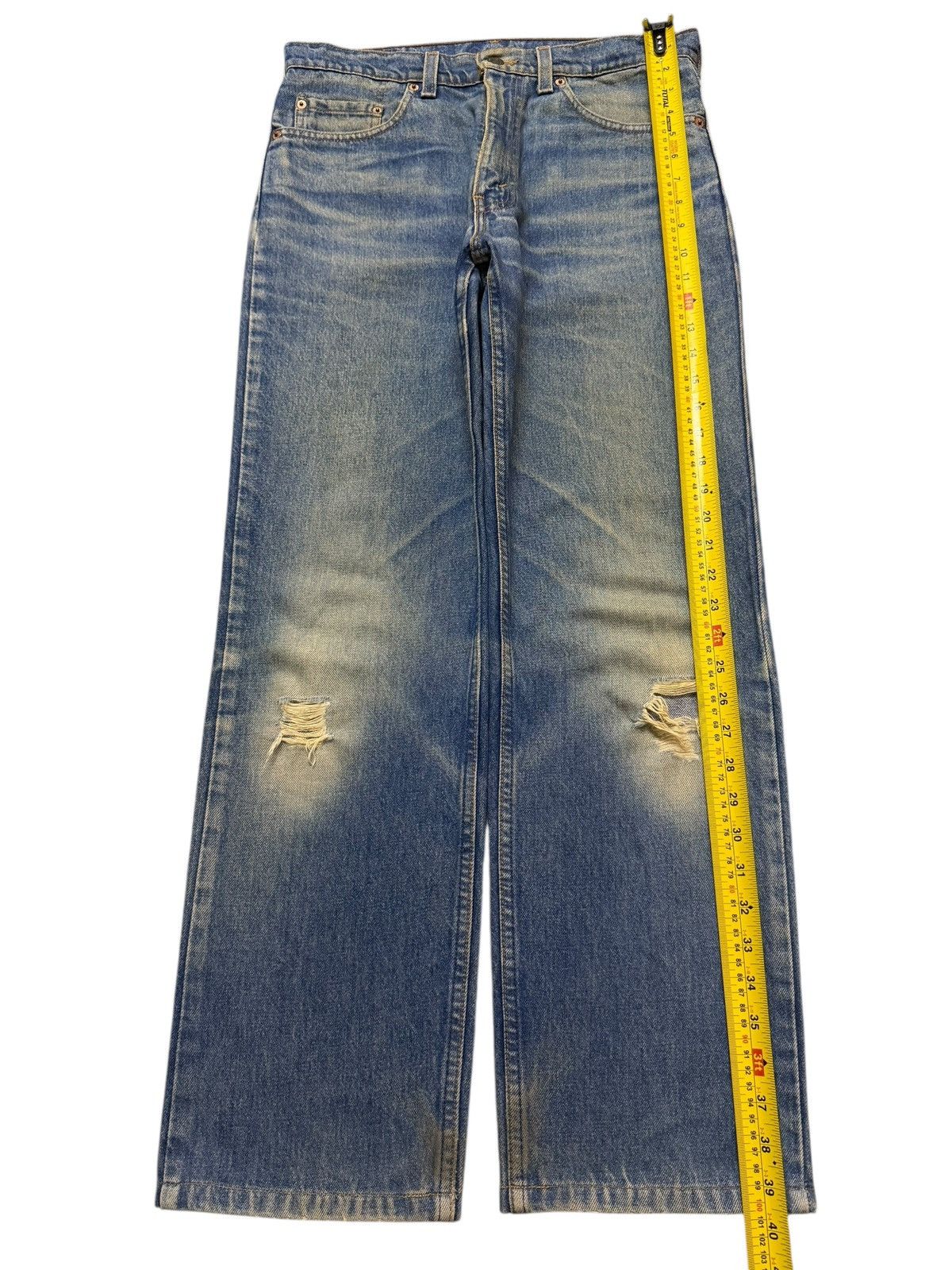 Levi's Vintage Clothing Vintage 90s Levis 515 Blue Mud Wash Distressed Straight Leg Size US 31 - 9 Thumbnail