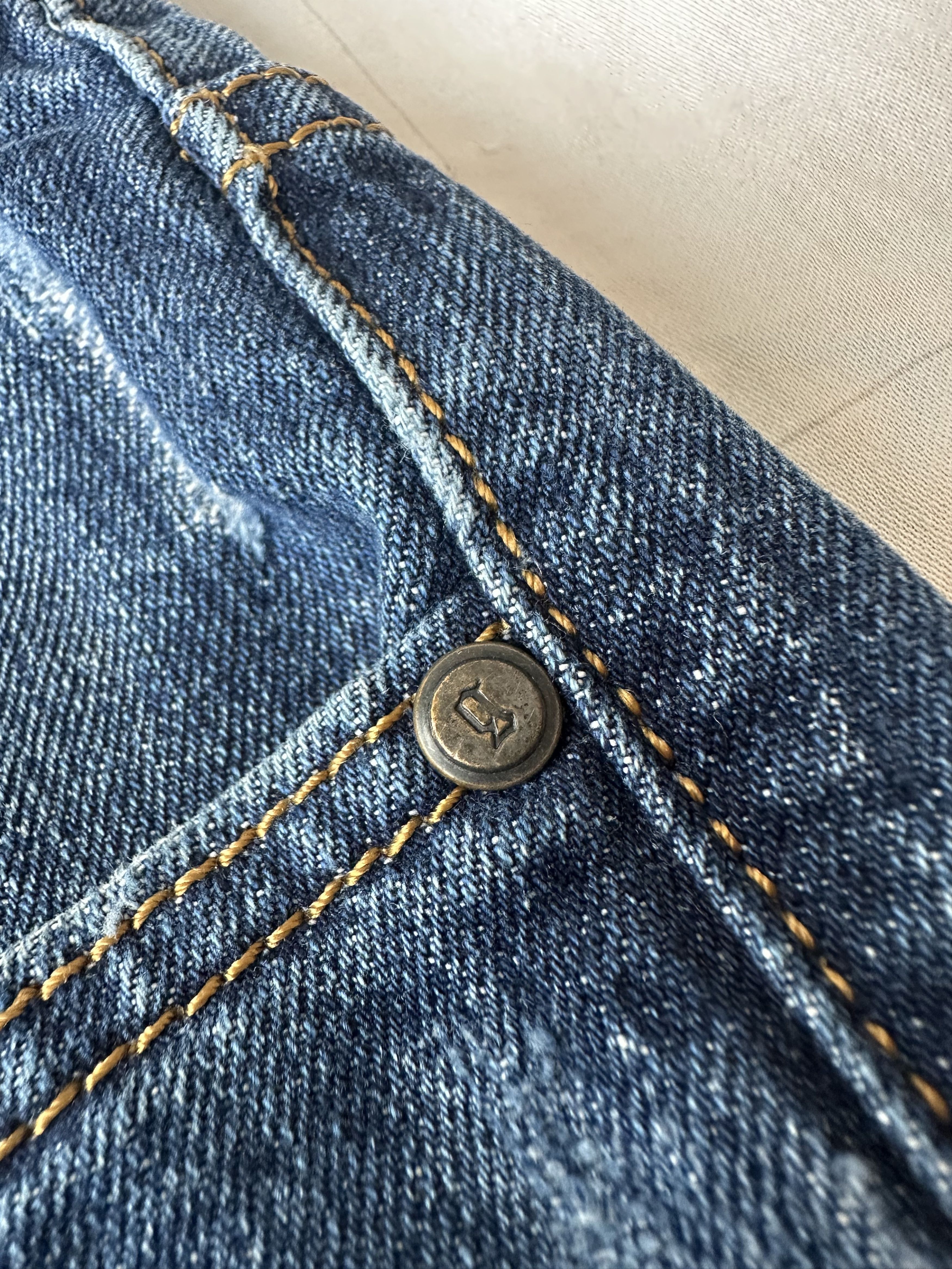 John Galliano Galliano Newspaper Skinny Denim Vintage Y2K Size US 34 / EU 50 - 6 Thumbnail