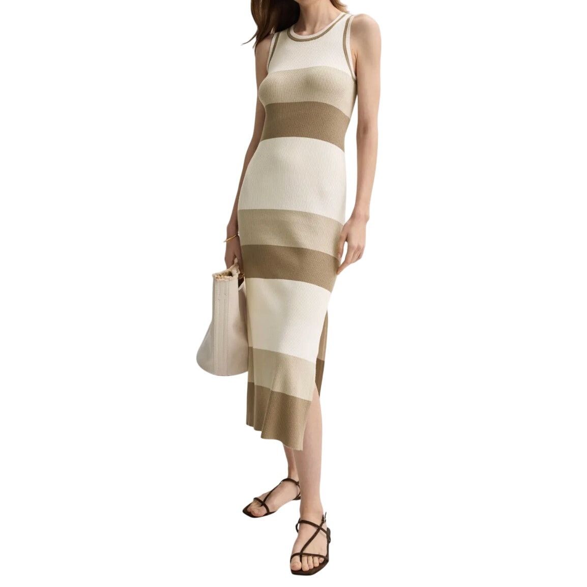 Splendid Splendid Katya Sweater Dress in Multi Brown, Size XL Size XL / US 12-14 / IT 48-50 - 2 Thumbnail