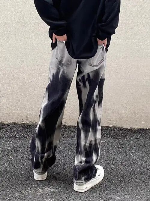 VIBE Retro tie-dye straight-leg design jeans Size US 30 / EU 46 - 7 Thumbnail