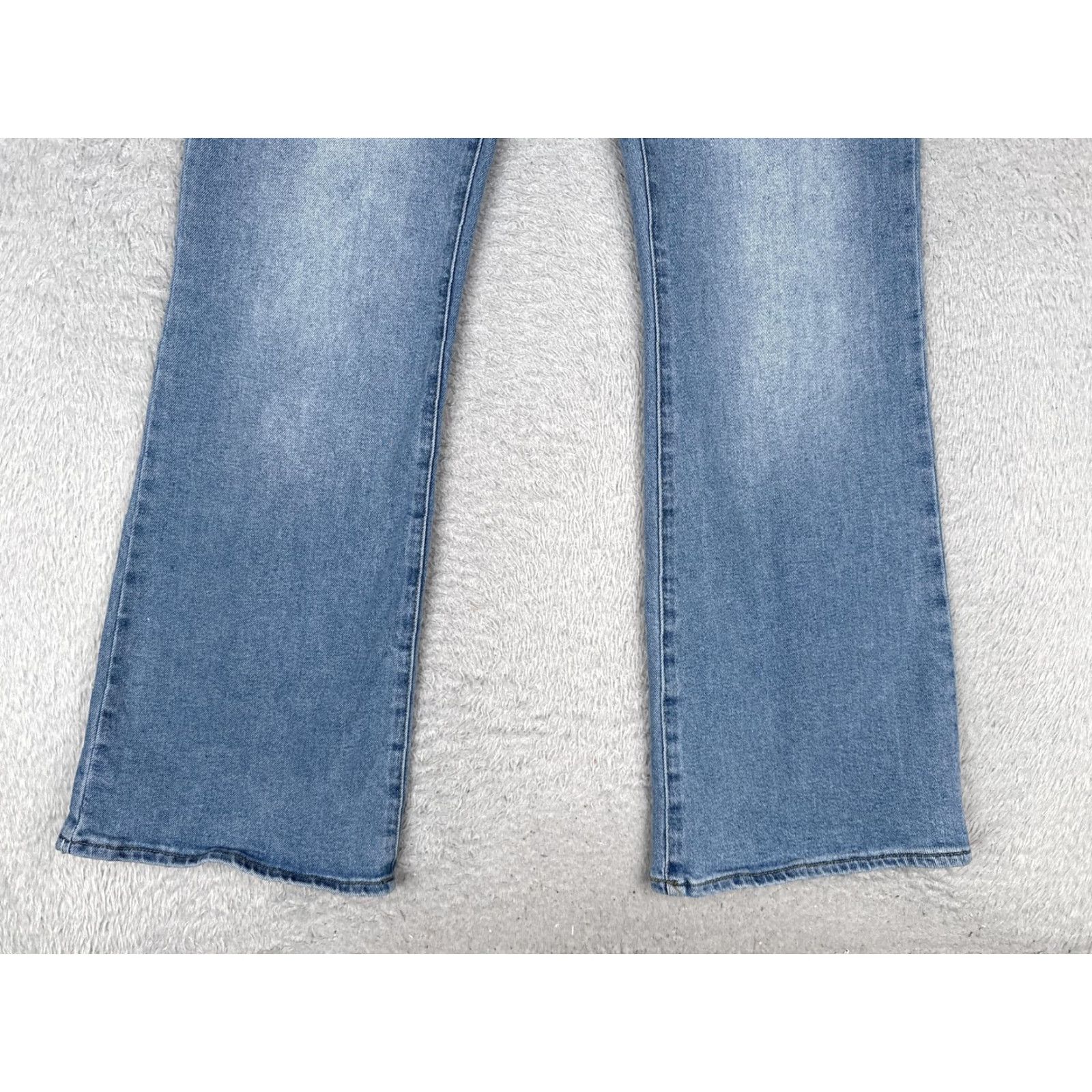 Denime S.O.N.G Jeans Women 32x32 Blue Bootcut Mid Rise Stretch Denim Medium Wash Casual - Regular Womens Jeans Size 24" / US 00 / IT 34 - 2 Thumbnail
