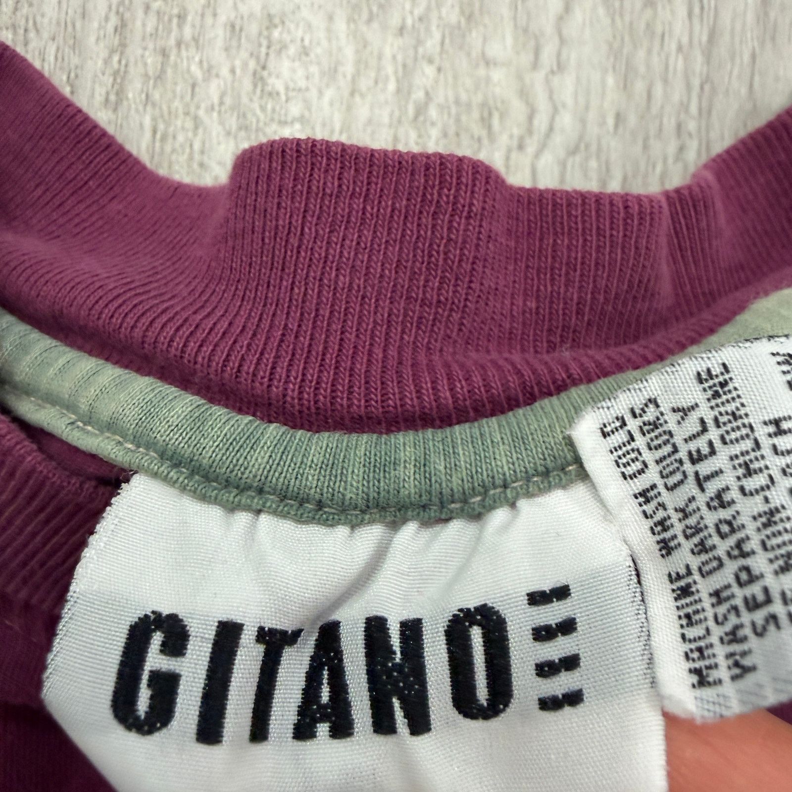 Vintage Vintage Gitano Henley Shirt Men's Extra Large Maroon Red 90s Size US XL / EU 56 / 4 - 5 Thumbnail