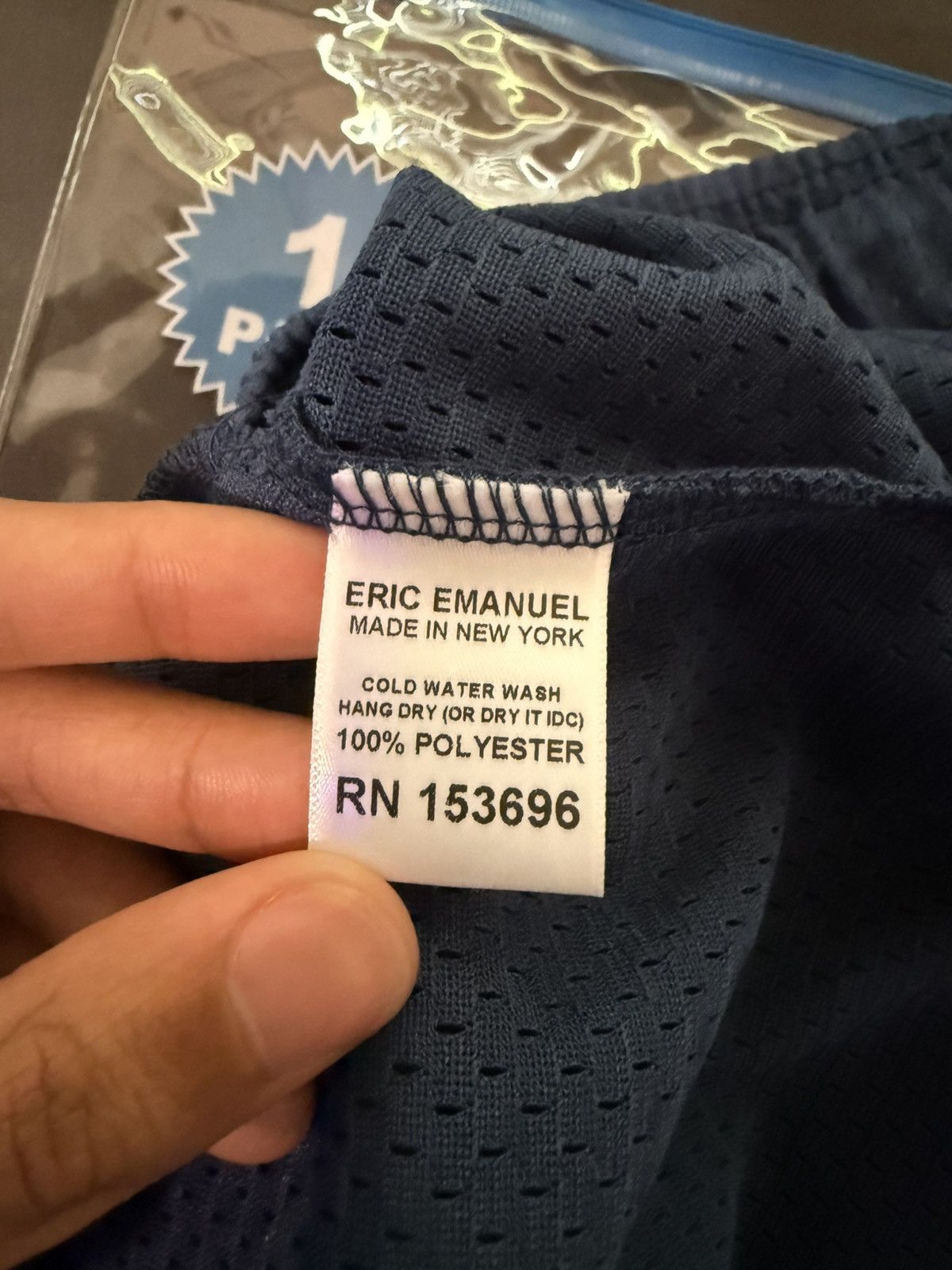 Eric Emanuel EE Basic Short - BOLTS (Navy/Yellow & white) SS25 Size US 28 / EU 44 - 5 Thumbnail