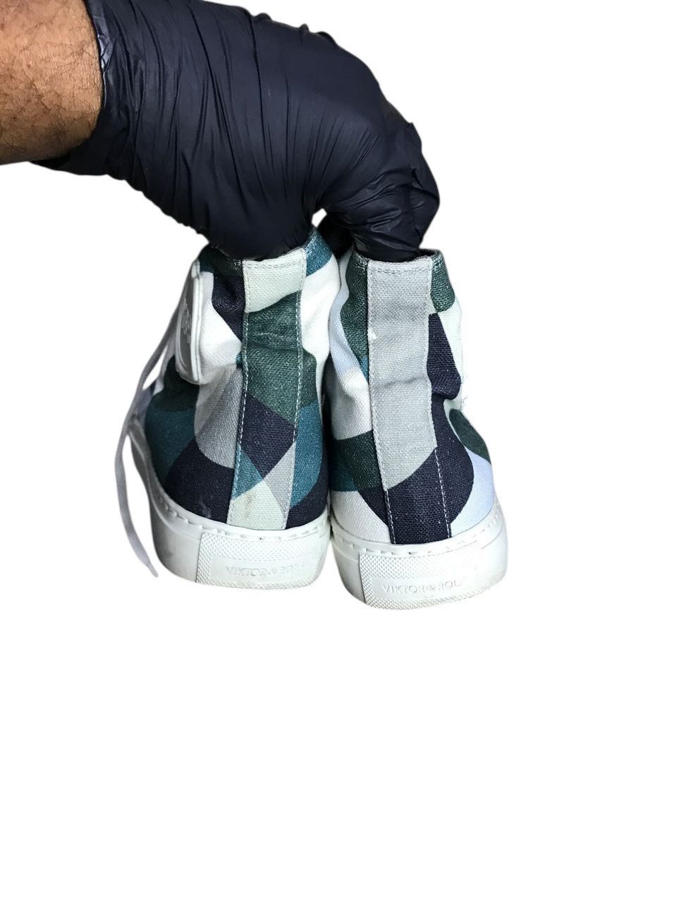 Viktor & Rolf Viktor & Rolf Camo White Suede Sneakers Size US 6 / EU 39 - 6 Thumbnail