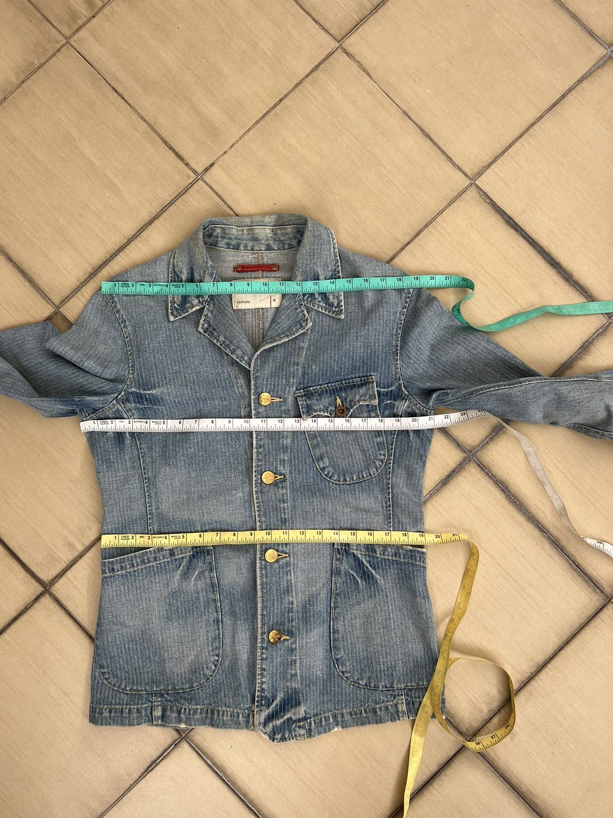 Levi's Vintage 2004 Levi’s Redloop Fade Blue HBT Denim Chore Jacket Size US M / EU 48-50 / 2 - 3 Thumbnail