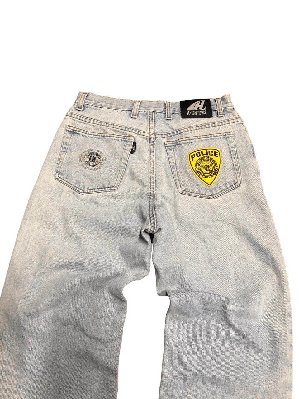 Japanese Brand Leyton House Denim Pants With Patch Nice Design Size US 29 - 8 Thumbnail