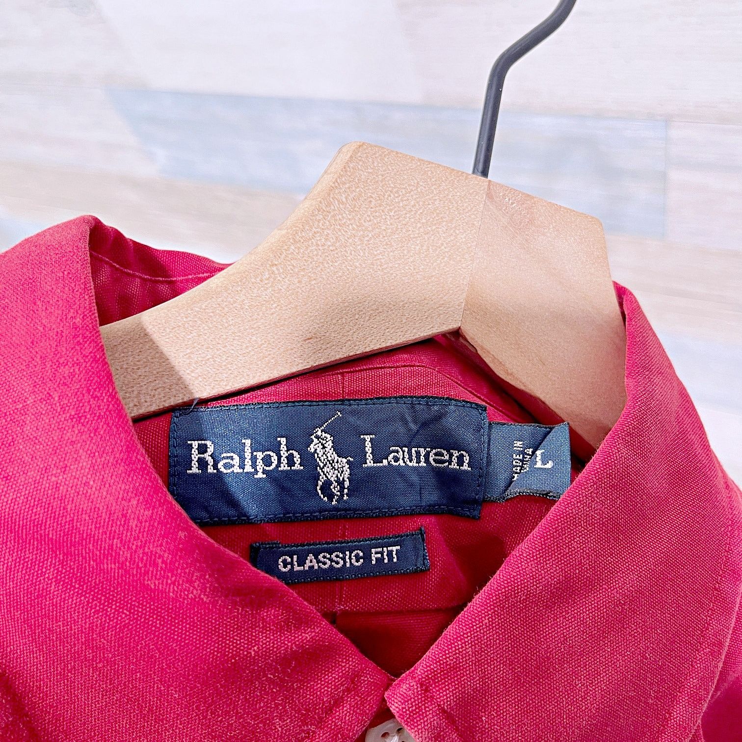Ralph Lauren Ralph Lauren Cotton Silk Classic Fit Shirt Red Mens Large Size US L / EU 52-54 / 3 - 5 Thumbnail