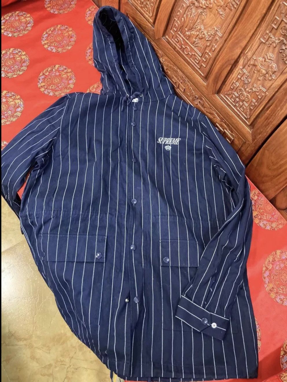 Supreme Supreme stripe Work coat Jacket Size US XL / EU 56 / 4 - 1 Thumbnail