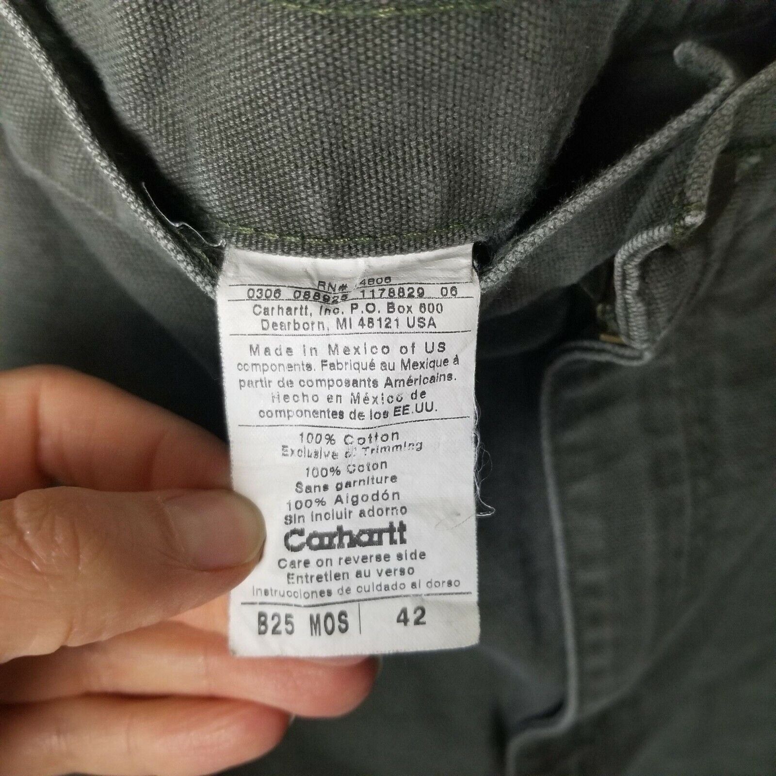 Carhartt Carhartt Mens Carpenter Shorts Workwear Utility Canvas Sz 42 Size US 42 / EU 58 - 4 Thumbnail