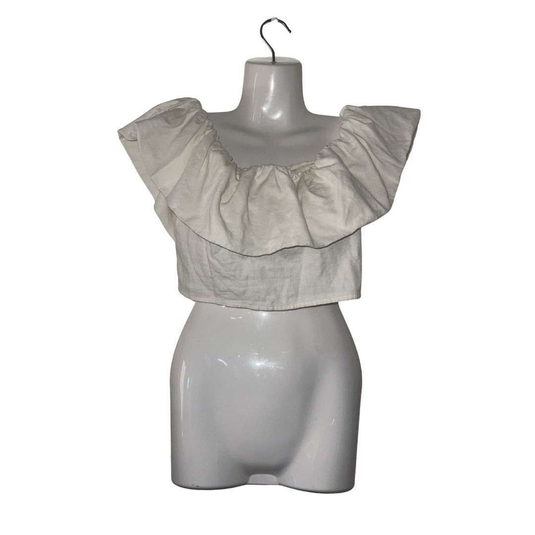 Target Basics Smoked Back Off the Shoulder Top Festival Coachella Cowgirl Size S / US 4 / IT 40 - 1 Thumbnail