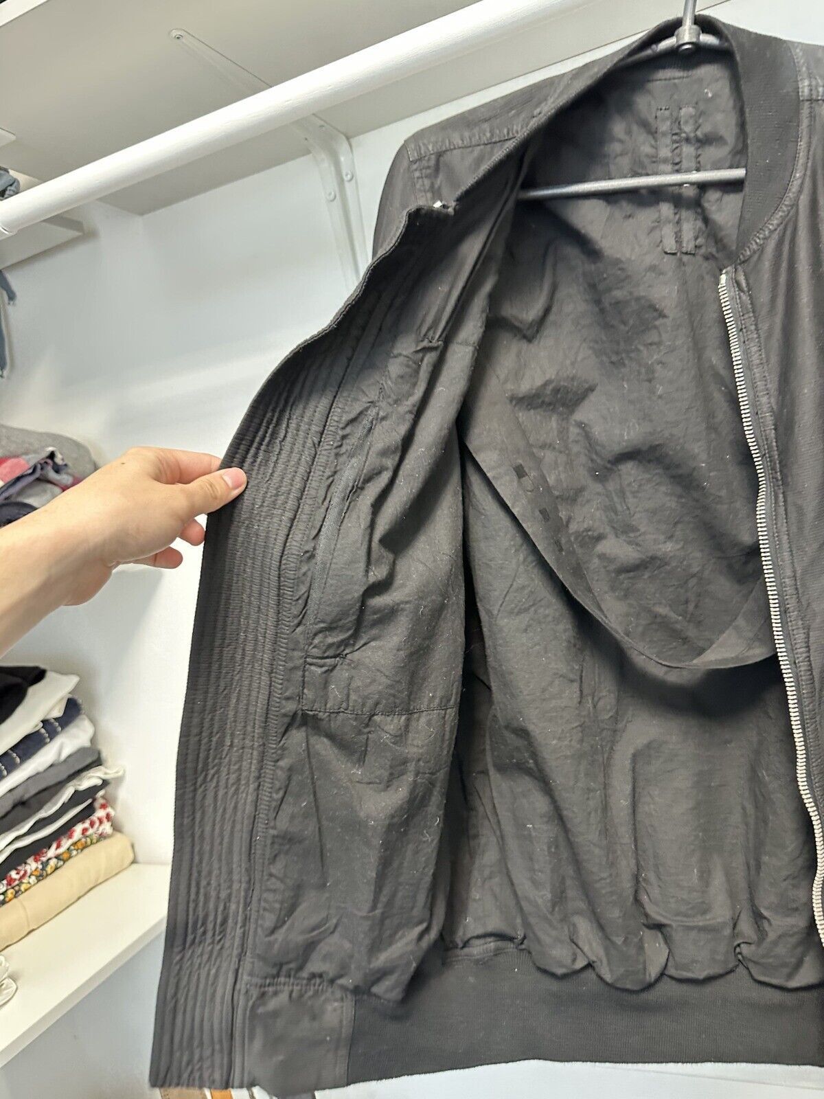 Rick Owens Rick Owens DRKSHDW Zip Up Bomber MA-1 Jacket Size M Size US M / EU 48-50 / 2 - 10 Thumbnail