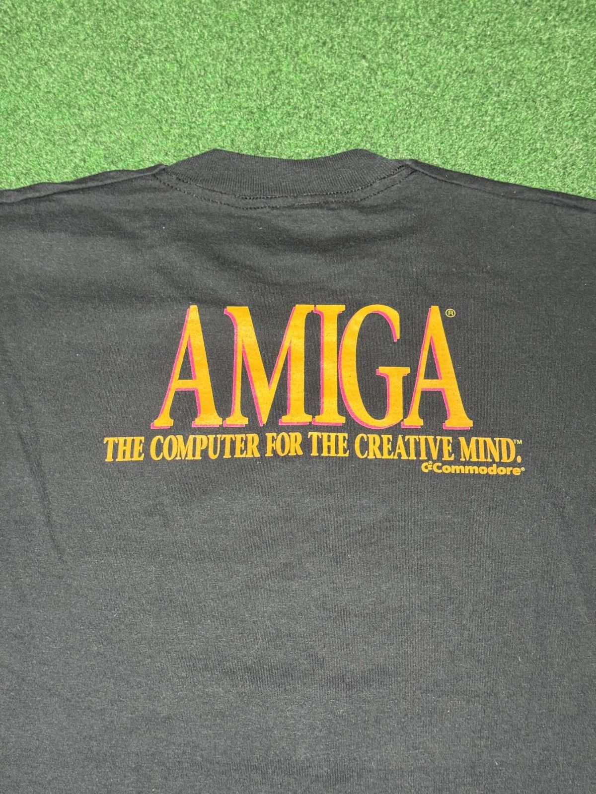 Vintage Amiga Computers Promo Make Up Your Own Mind 90s T-Shirt Size US XL / EU 56 / 4 - 5 Thumbnail