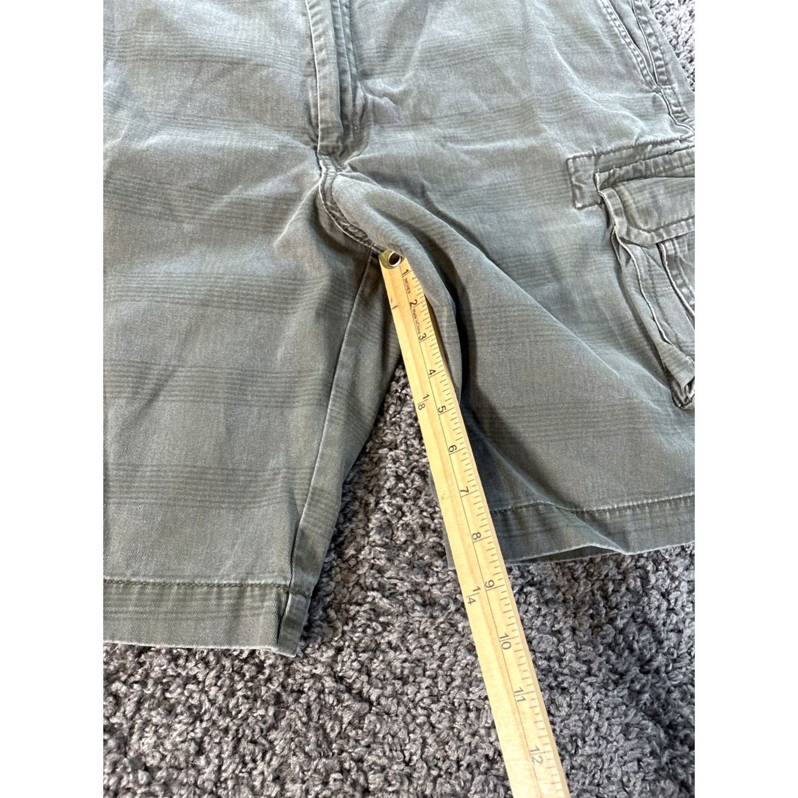 Arrow VINTAGE Arrow Cargo Shorts Mens 36 Green Plaid Utility Grunge Size US 36 / EU 52 - 4 Thumbnail