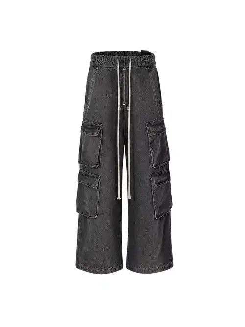 VIBE Retro heavy duty workwear multi-pocket wide leg jeans Size US 32 / EU 48 - 6 Thumbnail
