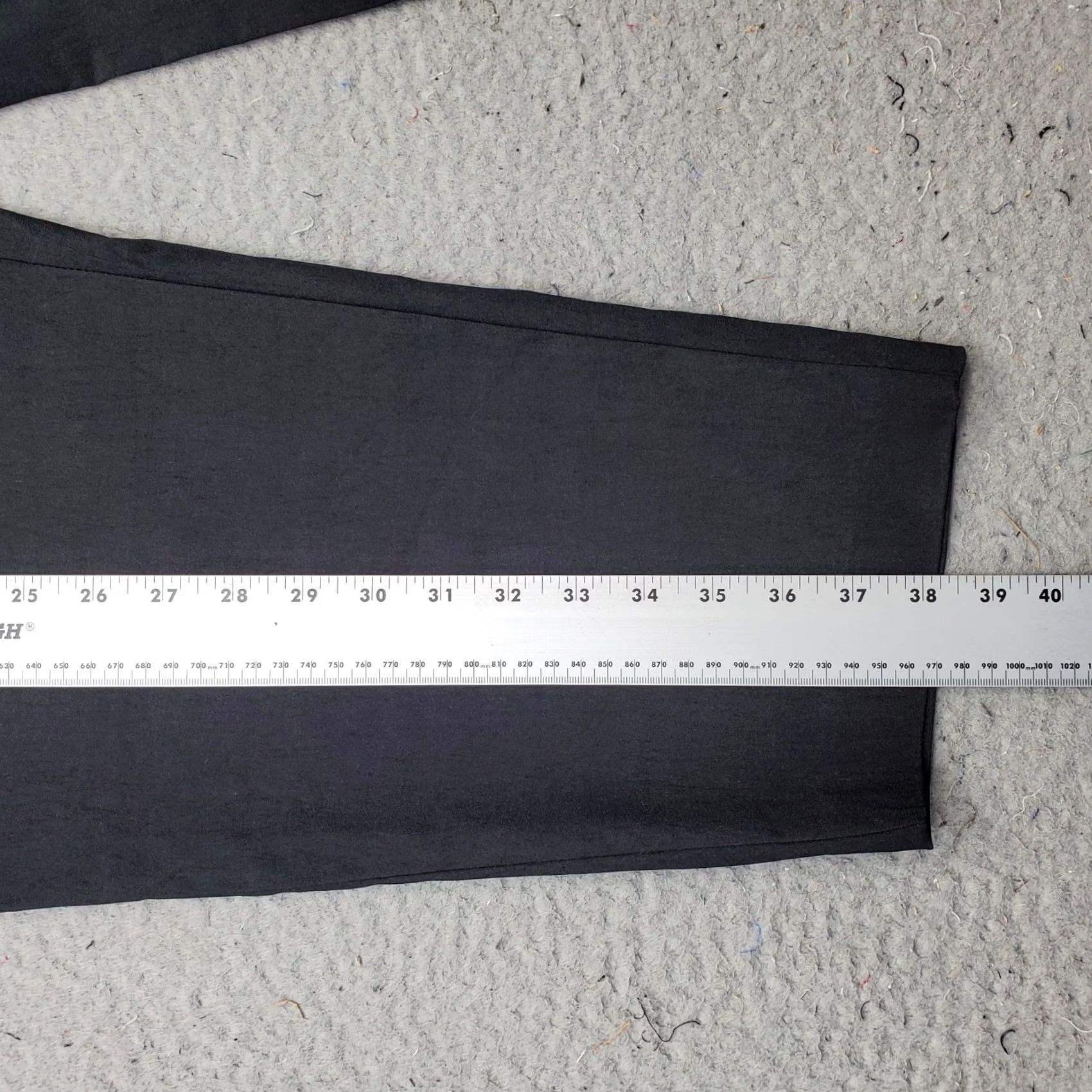 Vintage Jules & Leopold Womens 22 Black Ankle Pants Stretch High Waisted Pull On Slim Straight Pants Size 40" / US 18 - 3 Thumbnail