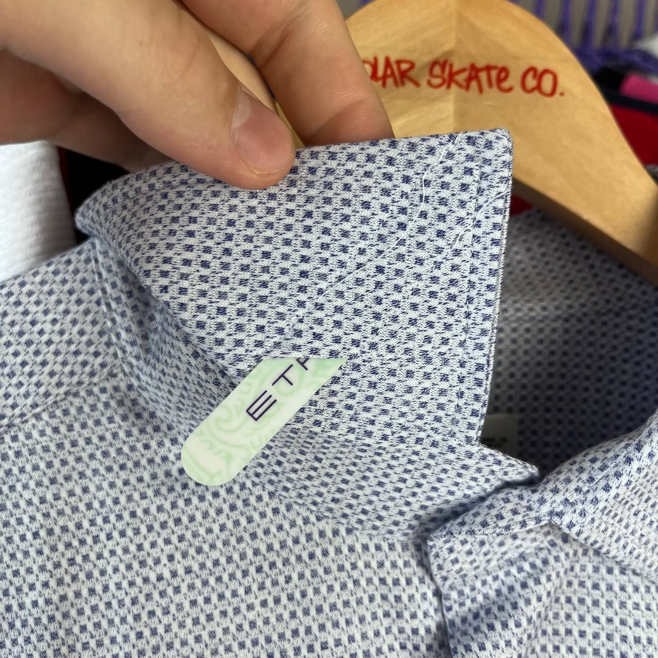 Etro Etro Casual Blue Button-Up Shirt Pegaso Made in Italy Milano Size US XXL / EU 58 / 5 - 7 Thumbnail