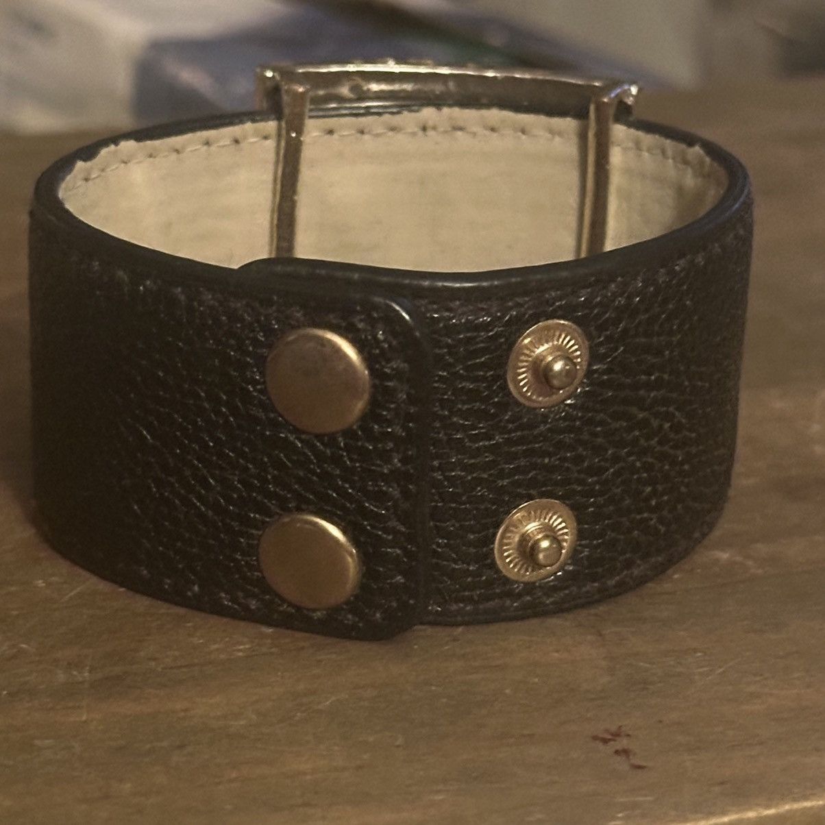 Other Wide paved rhinestone leather bracelet Size ONE SIZE - 7 Thumbnail