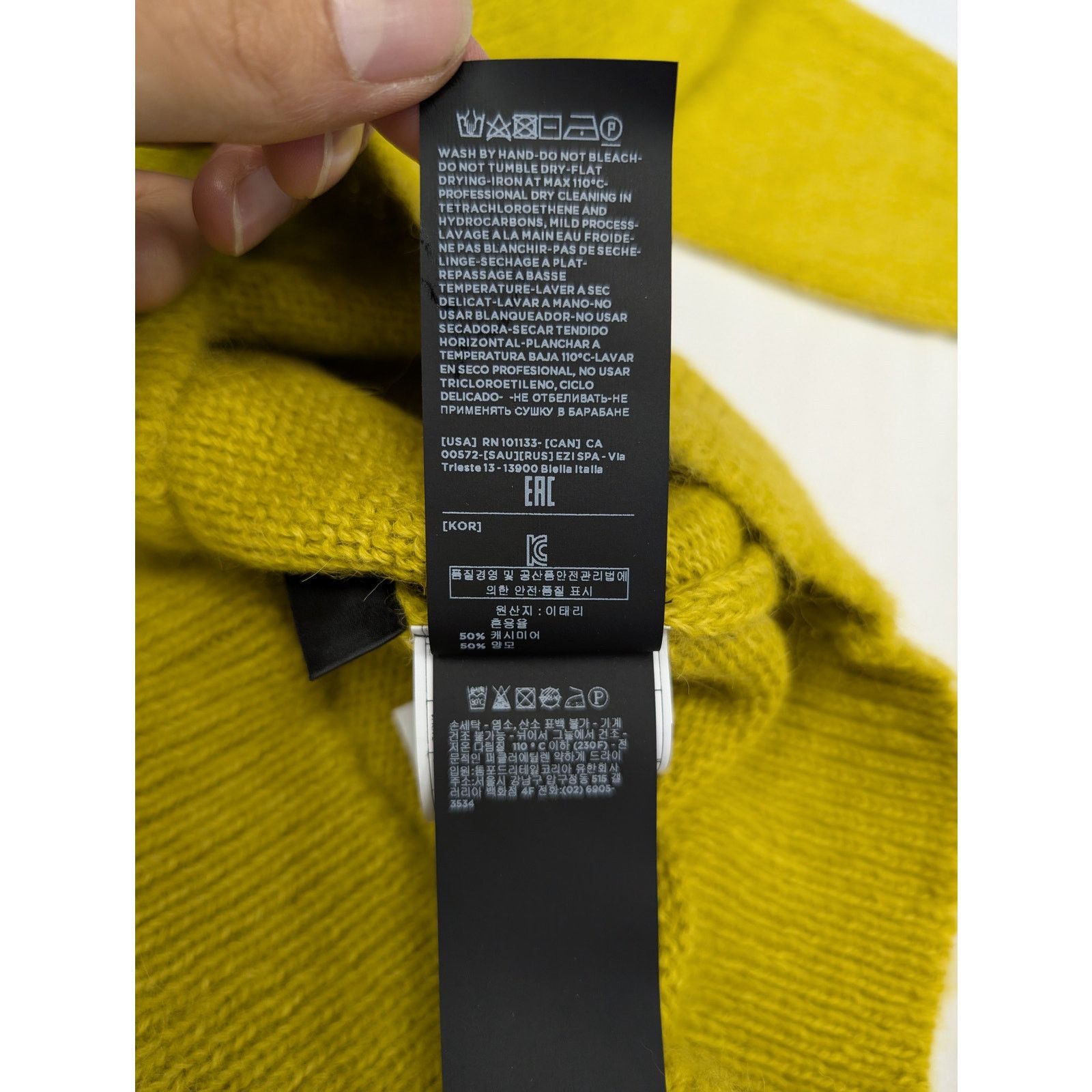 Tom Ford o1rshd1 V-Neck Sweatshirt Sweater in Yellow Size US M / EU 48-50 / 2 - 17 Thumbnail