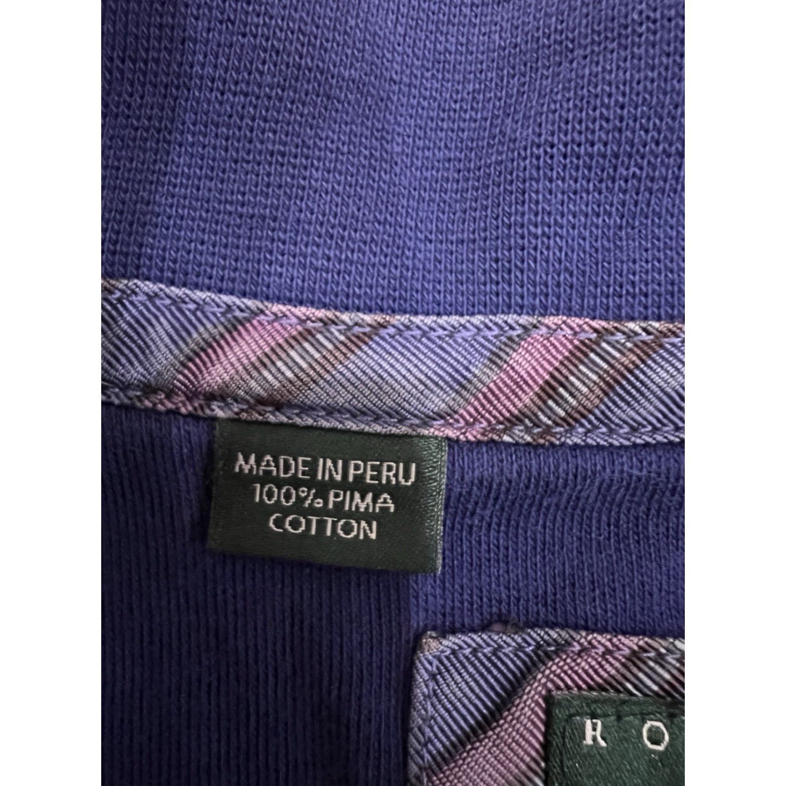Robert Talbott Robert Talbott Carmel Collection Blue Pima Cotton Quarter Zip Pullover Size M Size US M / EU 48-50 / 2 - 4 Thumbnail