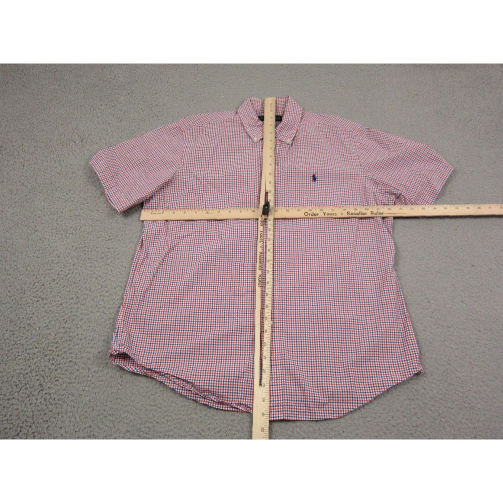 Polo Ralph Lauren Ralph Lauren Shirt Mens Large Red Blue Pony Gingham Oxford Check Shirt Button-Up Casual Business 90s Colorful Mens Size US L / EU 52-54 / 3 - 6 Thumbnail