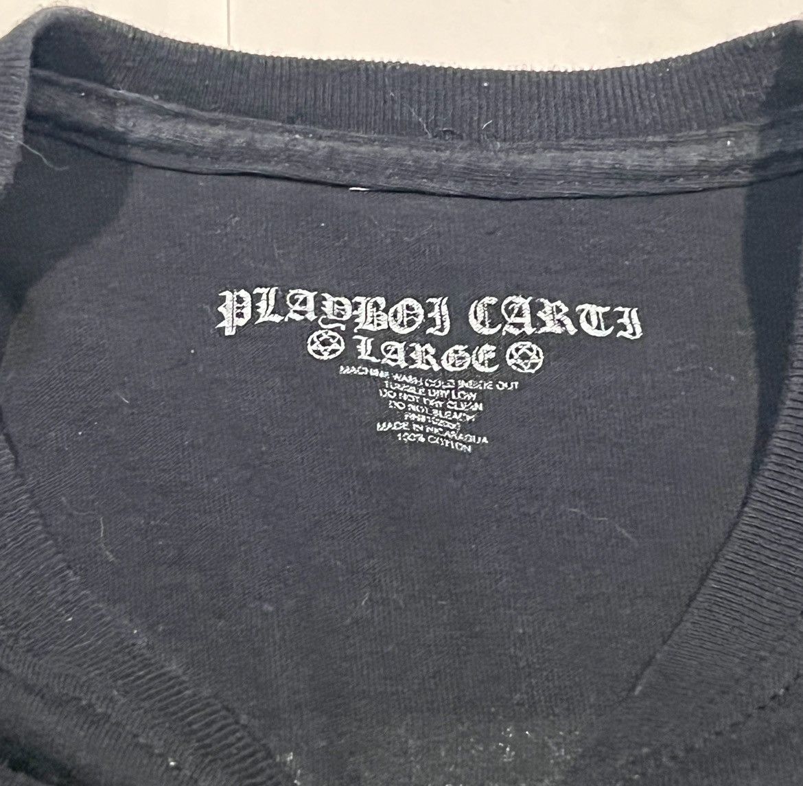 Playboi Carti Playboi Carti Die Lit Neon Tour 2018 Face Tee - Large Size US L / EU 52-54 / 3 - 3 Thumbnail