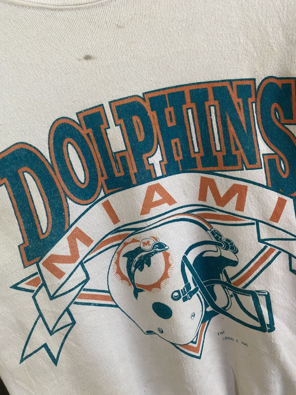 NFL × Vintage Vintage 70s Dolphin Miami Sweatshirt Size US M / EU 48-50 / 2 - 3 Thumbnail
