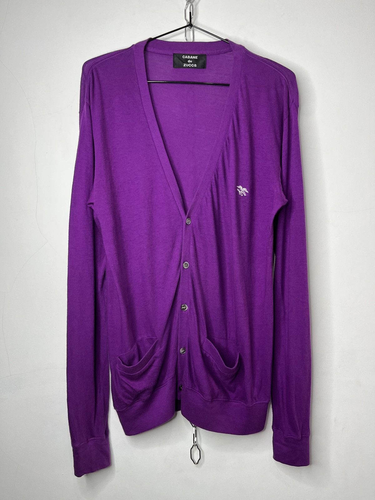 CABANE de ZUCCa Cabane De Zucca Issey Miyake Purple Cardigan Embroidered Size M / US 6-8 / IT 42-44 - 1 Thumbnail